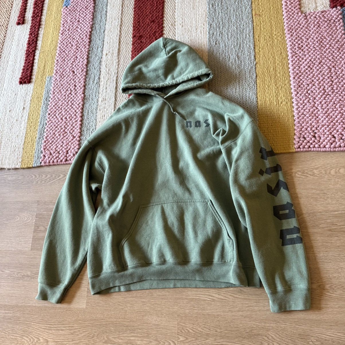 Nas Nasir Nas Olive Green Hoodie XL Size US XL / EU 56 / 4 - 1 Thumbnail