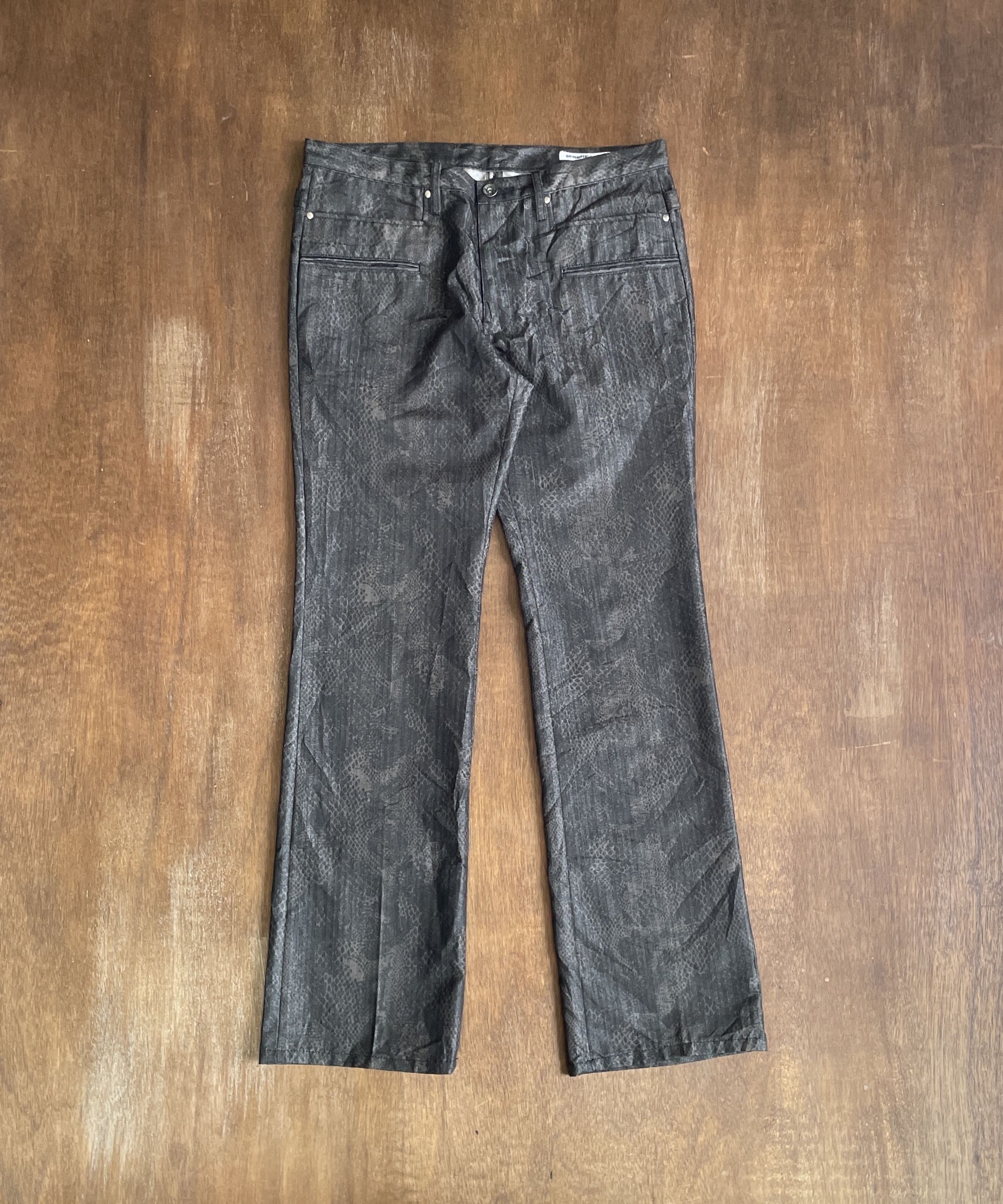 semanticdesign Semanticdesign Snake Skin Boot cut Denim Size US 31 - 1 Thumbnail