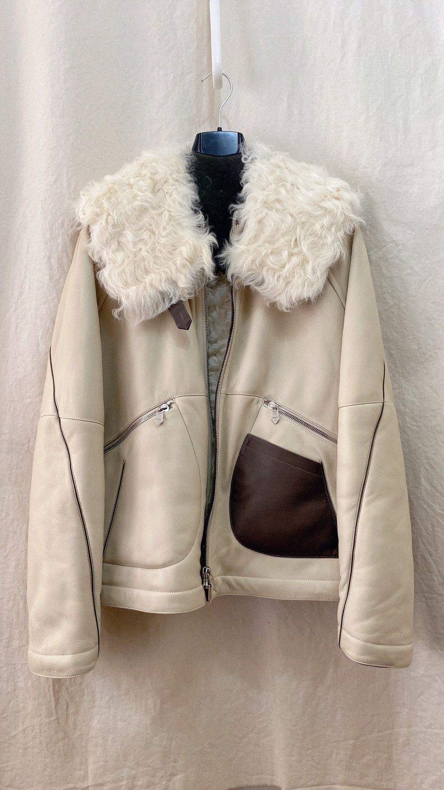 Hermes [sale] 22-23AW Hermes Leather Jacket (discoloured) Size US M / EU 48-50 / 2 - 2 Thumbnail
