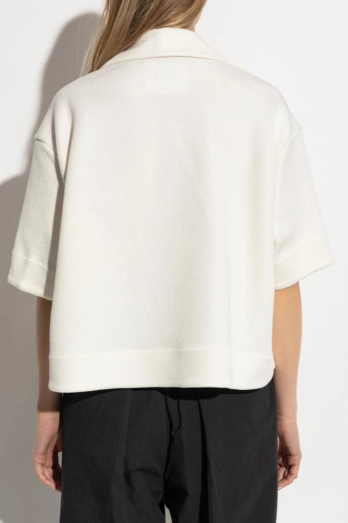 Jil Sander o1loc1c0426 Loose Fit Polo in White Size L / US 10 / IT 46 - 4 Thumbnail