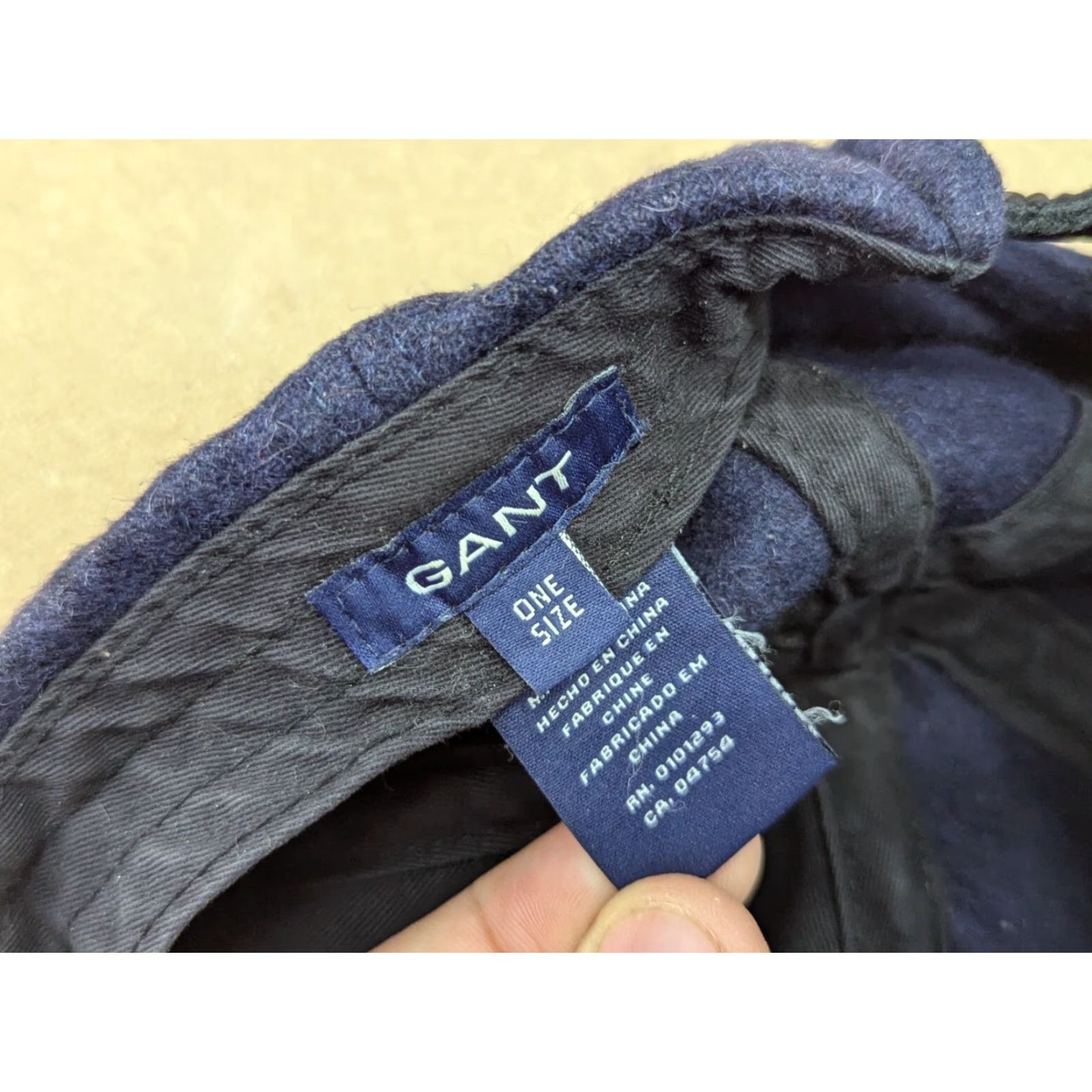 Gant VINTAGE GANT USA Baseball Cap One Size Wool Viscose Blue Adjustable Mens Hat Size ONE SIZE - 6 Thumbnail