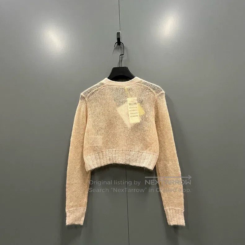 Acne Studios Acne Studios Pastel Pink V-neck Knit Open Cardigan Size S / US 4 / IT 40 - 2 Thumbnail