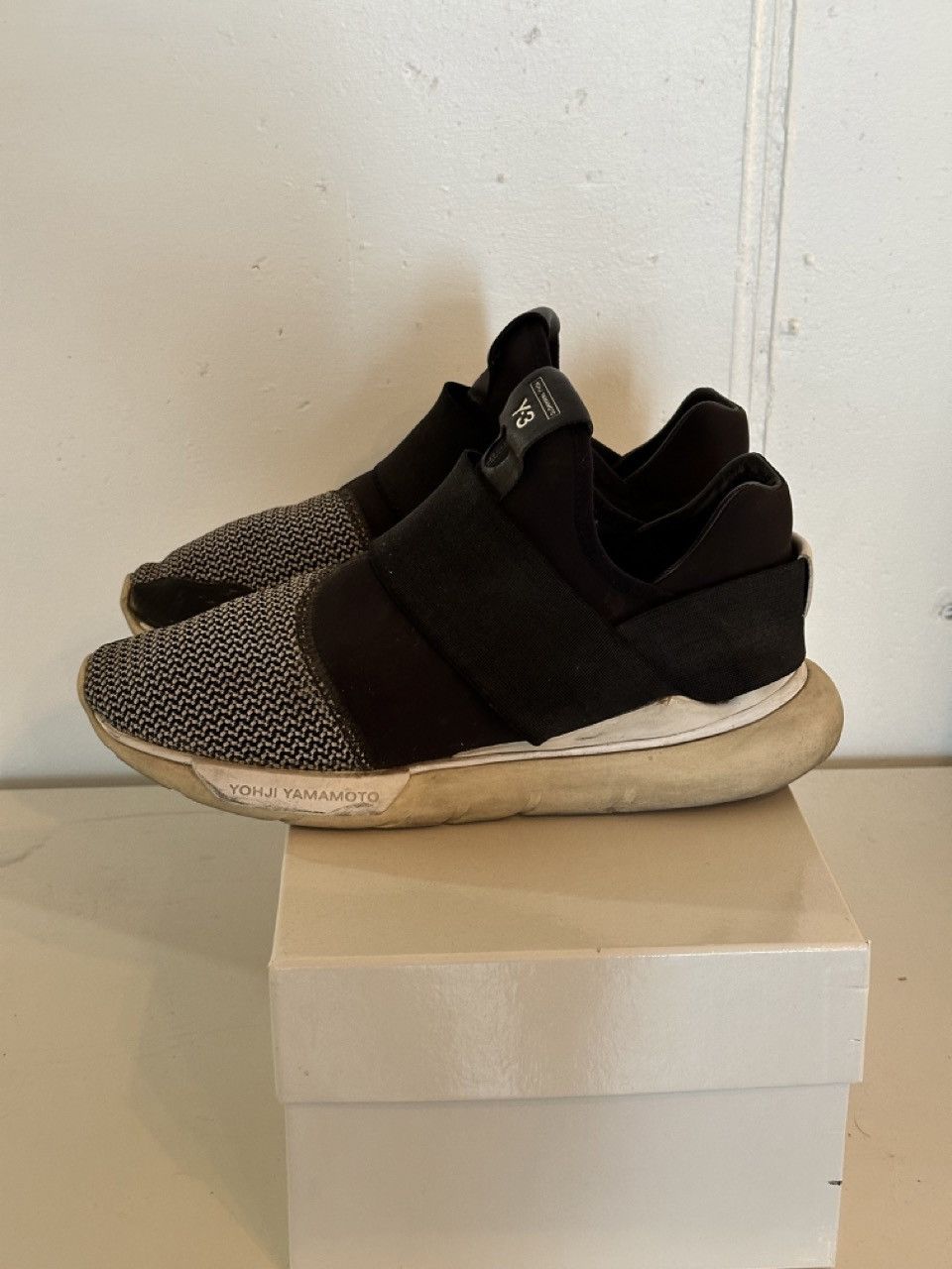 Adidas × Y-3 × Yohji Yamamoto Y-3 Qasa Low II 2 Black White 2014 Size US 8 / EU 41 - 3 Thumbnail
