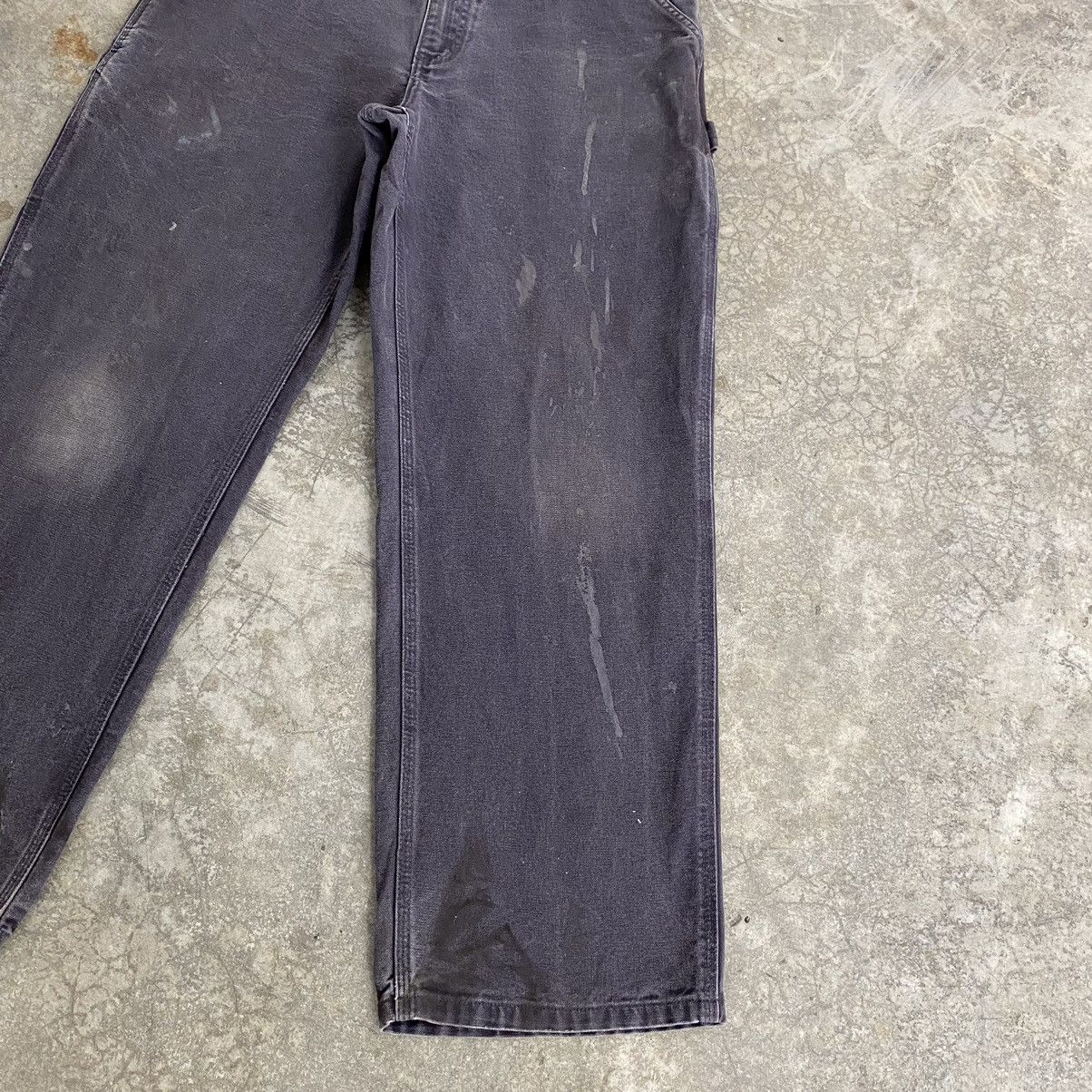 Carhartt Vintage Carhartt Faded Midnight Blue Dirty Carpenter Pants Size US 33 - 9 Thumbnail