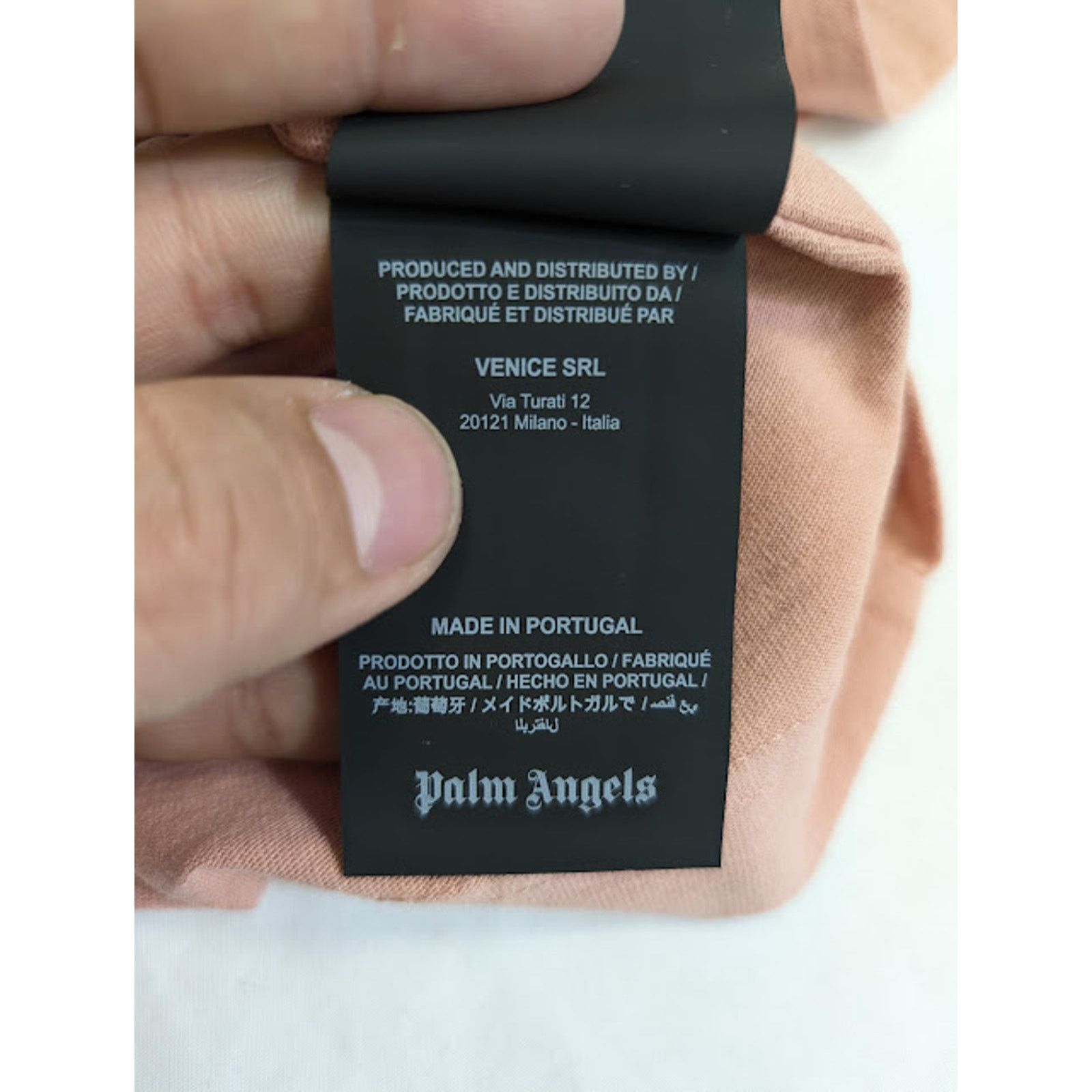 Palm Angels o1rshd1 Seasonal Logo Insideout T-Shirt in Pink / Orange Size US S / EU 44-46 / 1 - 15 Thumbnail