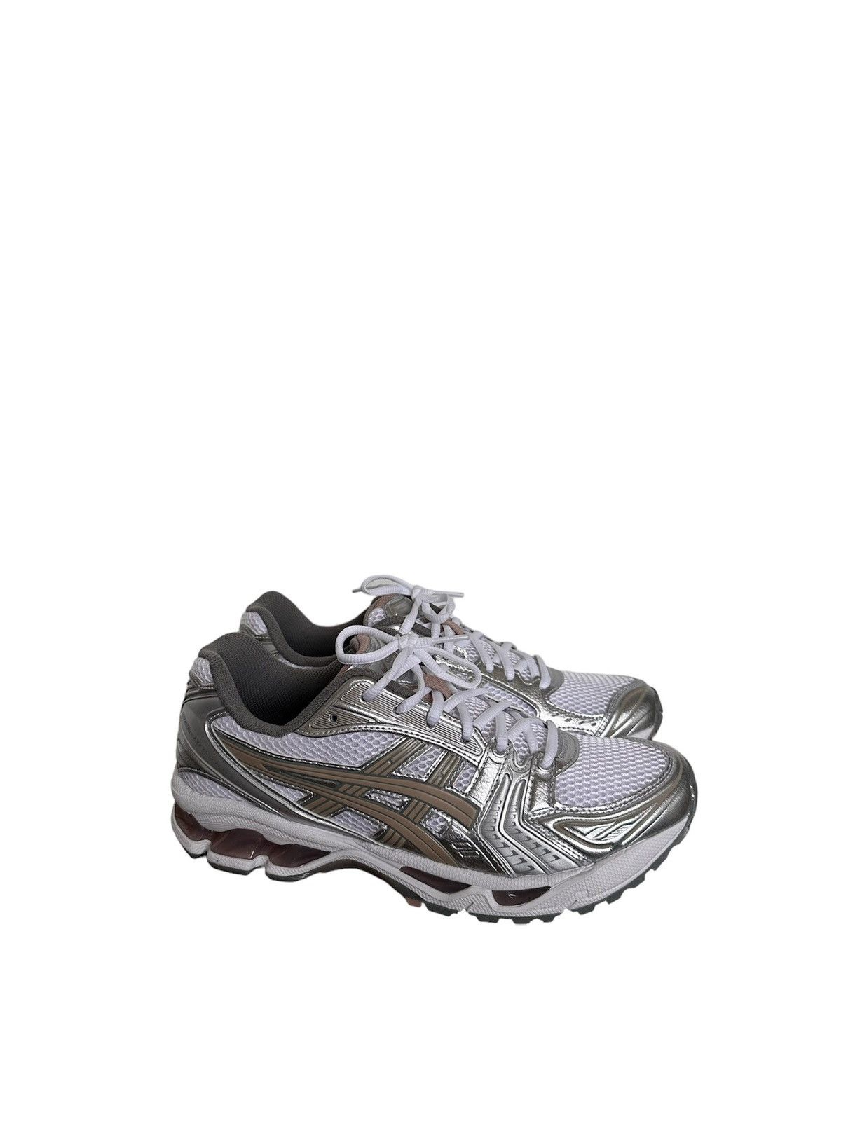 image of Asics Gel Kayano 14 White Moonrock Shoes in White/Silver, Men's (Size 9)
