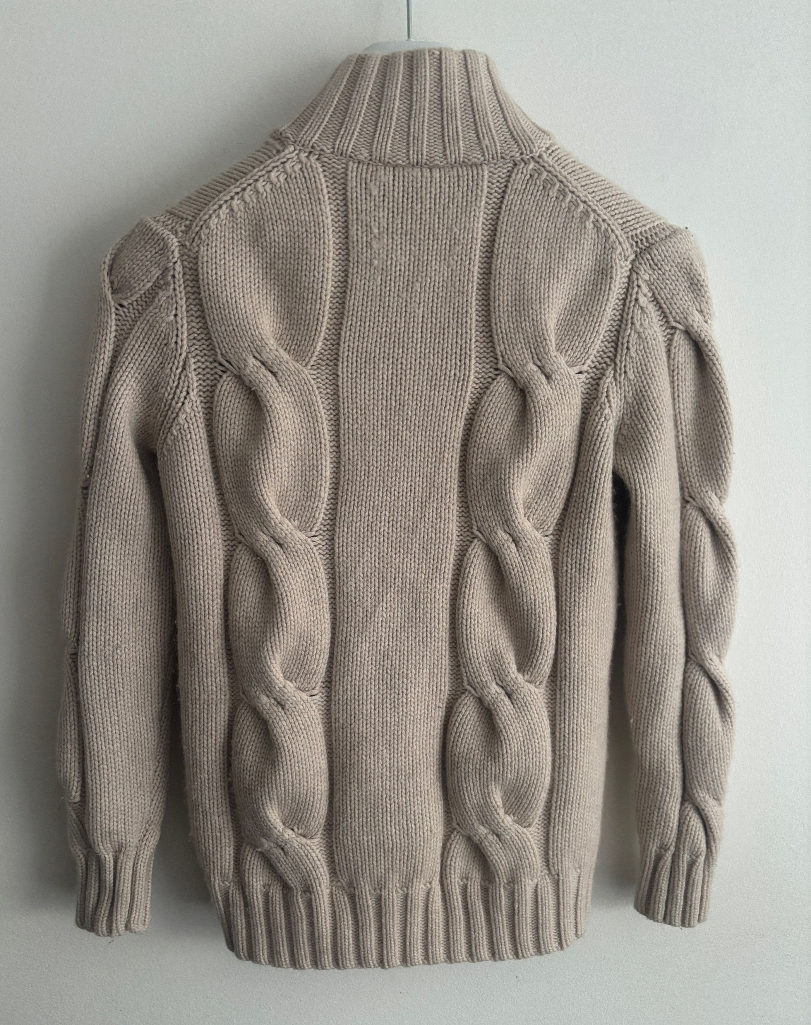 Tomorrowland $320 Wool Cashmere Cable Knit Cardigan Sweater - XS/Small Size XS / US 0-2 / IT 36-38 - 8 Thumbnail