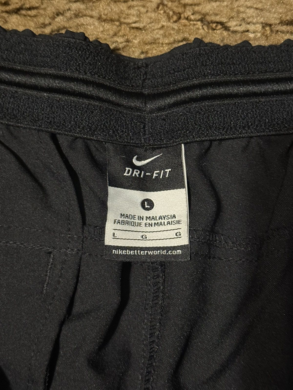 Nike Nike Dri-Fit Athletic Below Knee Shorts Black Large Size US 34 / EU 50 - 6 Thumbnail