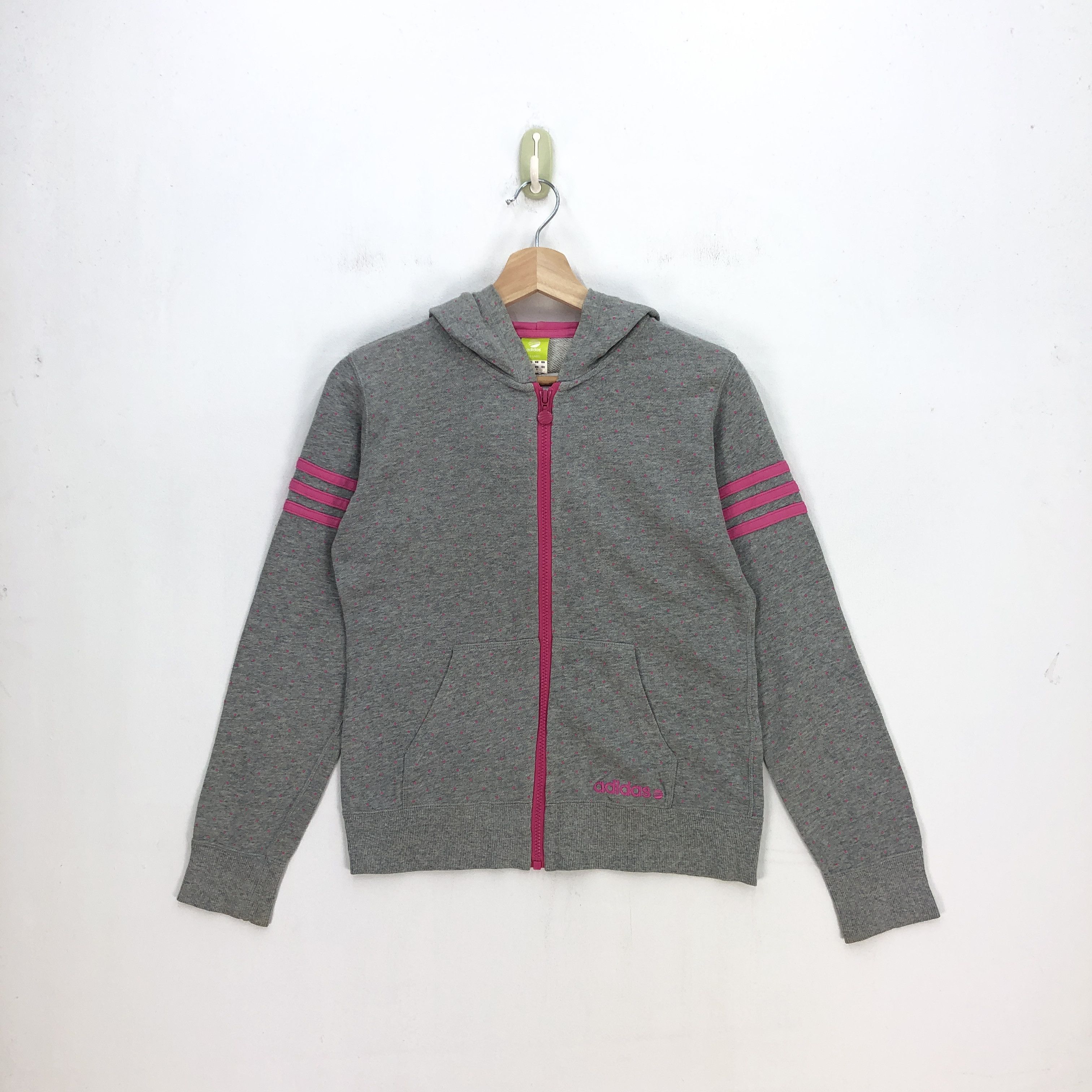 Adidas Vintage Adidas Sweater Hoodie Adidas Zipper Sweatshirt Size S / US 4 / IT 40 - 1 Thumbnail