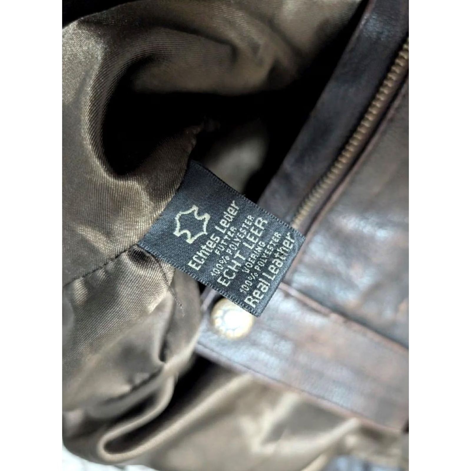 Vintage VINTAGE motorcycle pants cowhide leather 40x30 brown Western jeans Mens Size US 40 / EU 56 - 3 Thumbnail