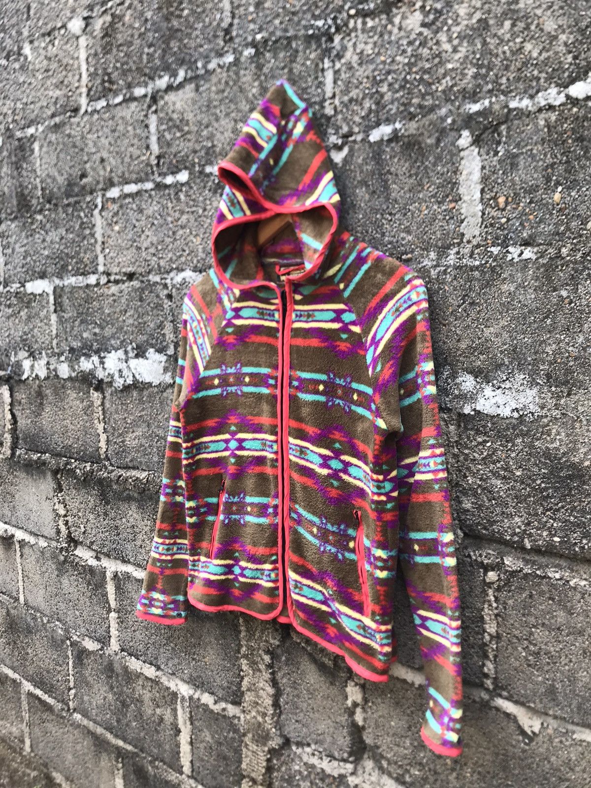 Japanese Brand × Native 💥Vintage Titicaca Fleece Mulitcolour Hoodie Jacket Size M / US 6-8 / IT 42-44 - 3 Thumbnail