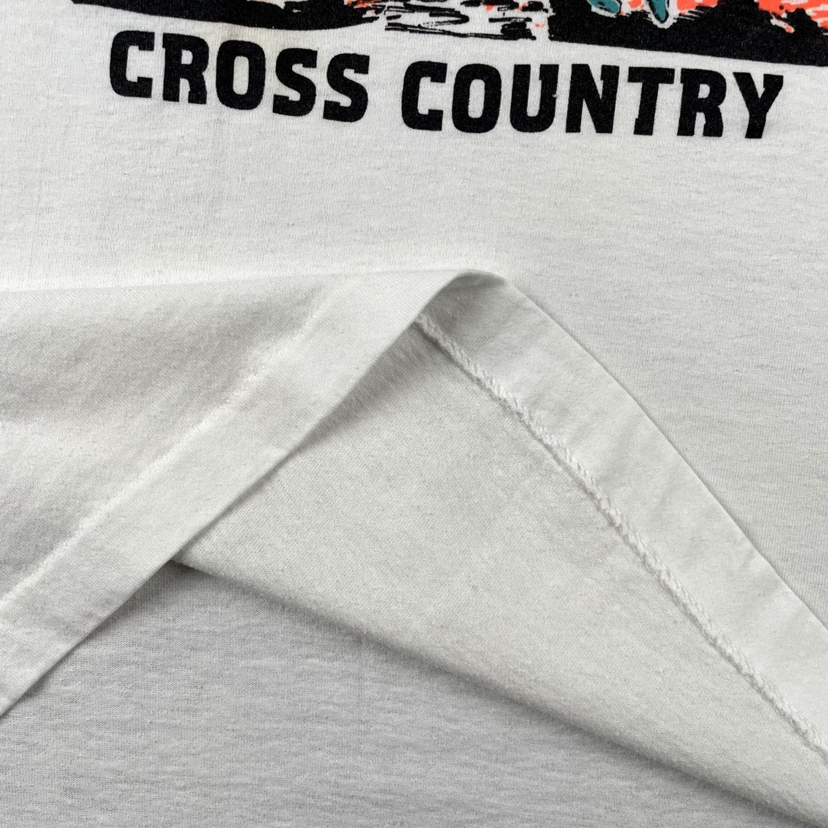 Vintage VINTAGE Screen Stars Best T-Shirt Large New England Corporate Cross Country Made In USA White 90s Mens Size US L / EU 52-54 / 3 - 7 Thumbnail