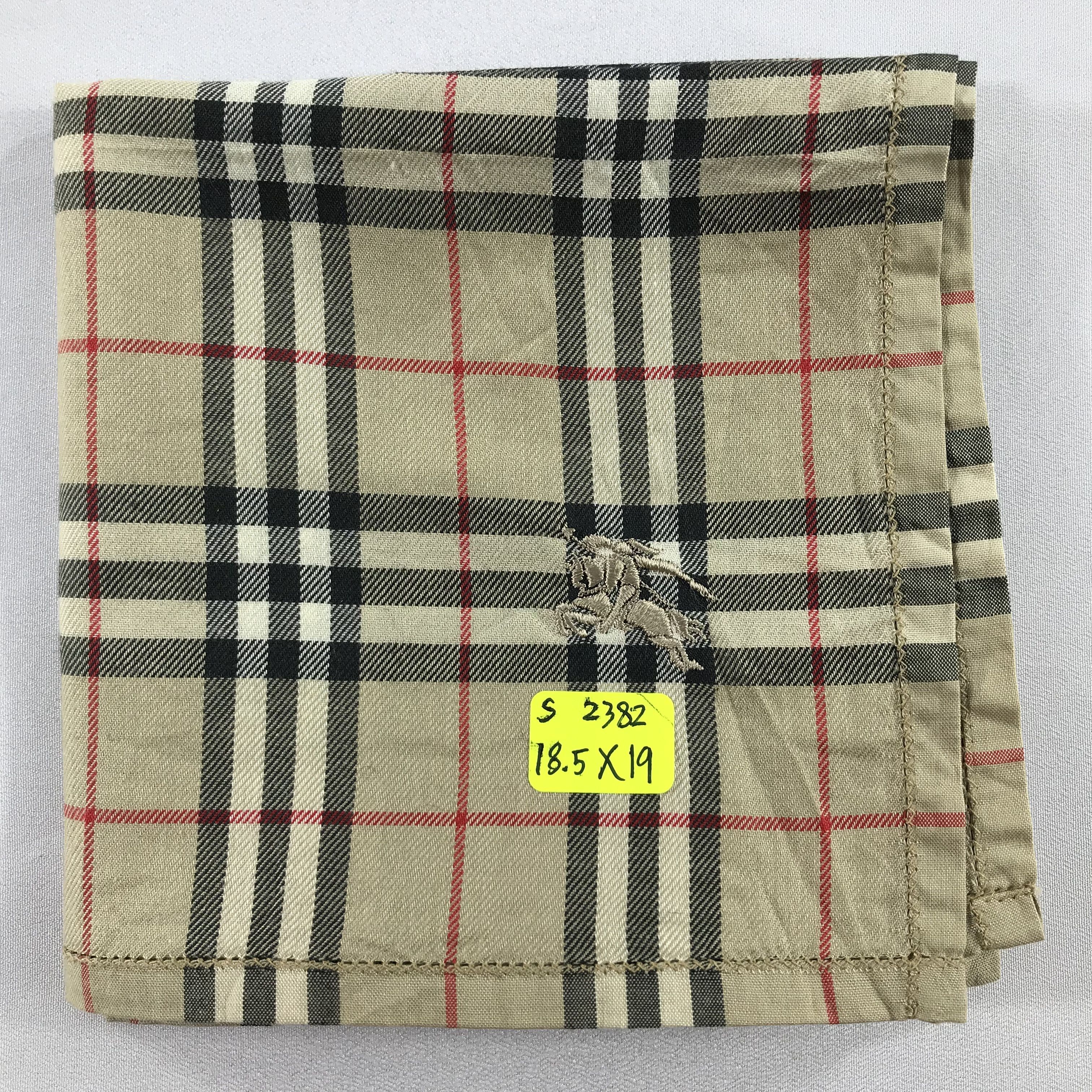 Burberry × Vintage Burberry Bandana / Handkerchief / Neckerchief - S2382 Size ONE SIZE - 5 Thumbnail