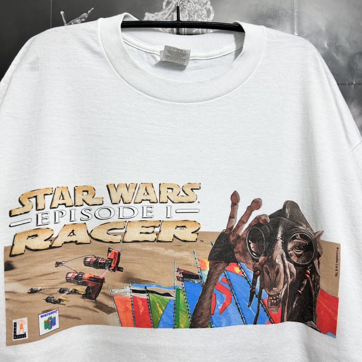 Star Wars × Vintage STAR WARS EPISODE 1 RACER VIDEOGAME VINTAGE SHIRTNINTENDO 64 Size US XL / EU 56 / 4 - 2 Thumbnail