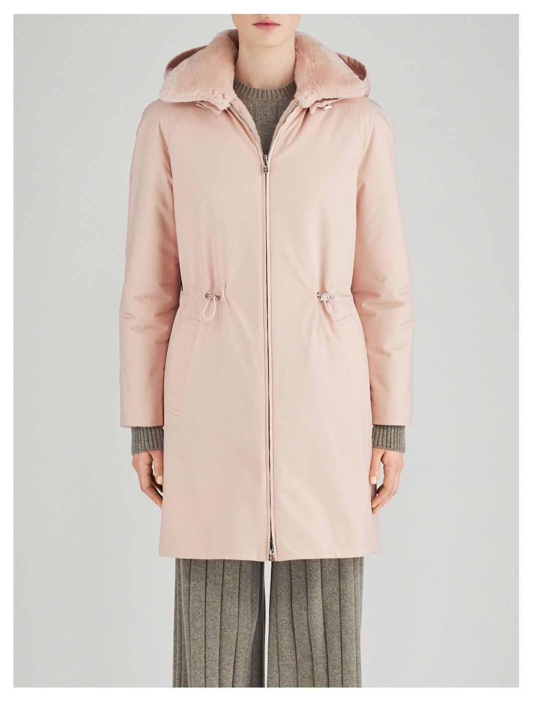 Loro Piana o1srvl11e1224 Padded Reversible Parka in Pink Size M / US 6-8 / IT 42-44 - 3 Thumbnail