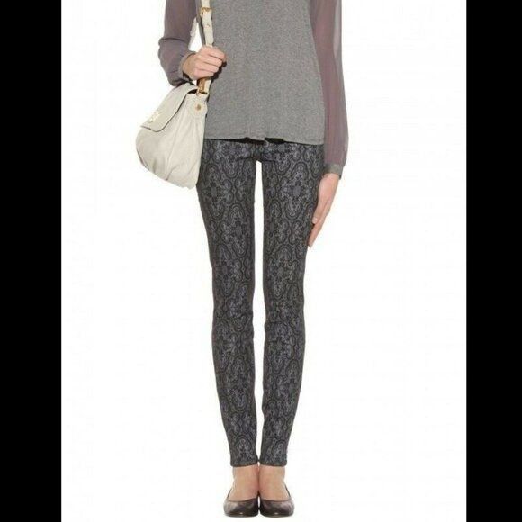 Current/Elliot Current/Elliott Revolve Ankle Skinny Jean 26 Black Antique L Size 26" / US 2 / IT 38 - 1 Thumbnail