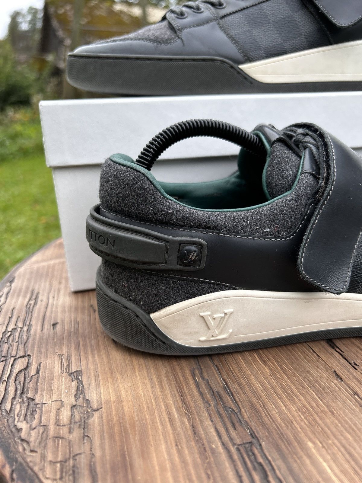 Louis Vuitton Louis Vuitton Elliptic Damier Graphite Low Top Sneakers Size US 7.5 / EU 40-41 - 4 Thumbnail