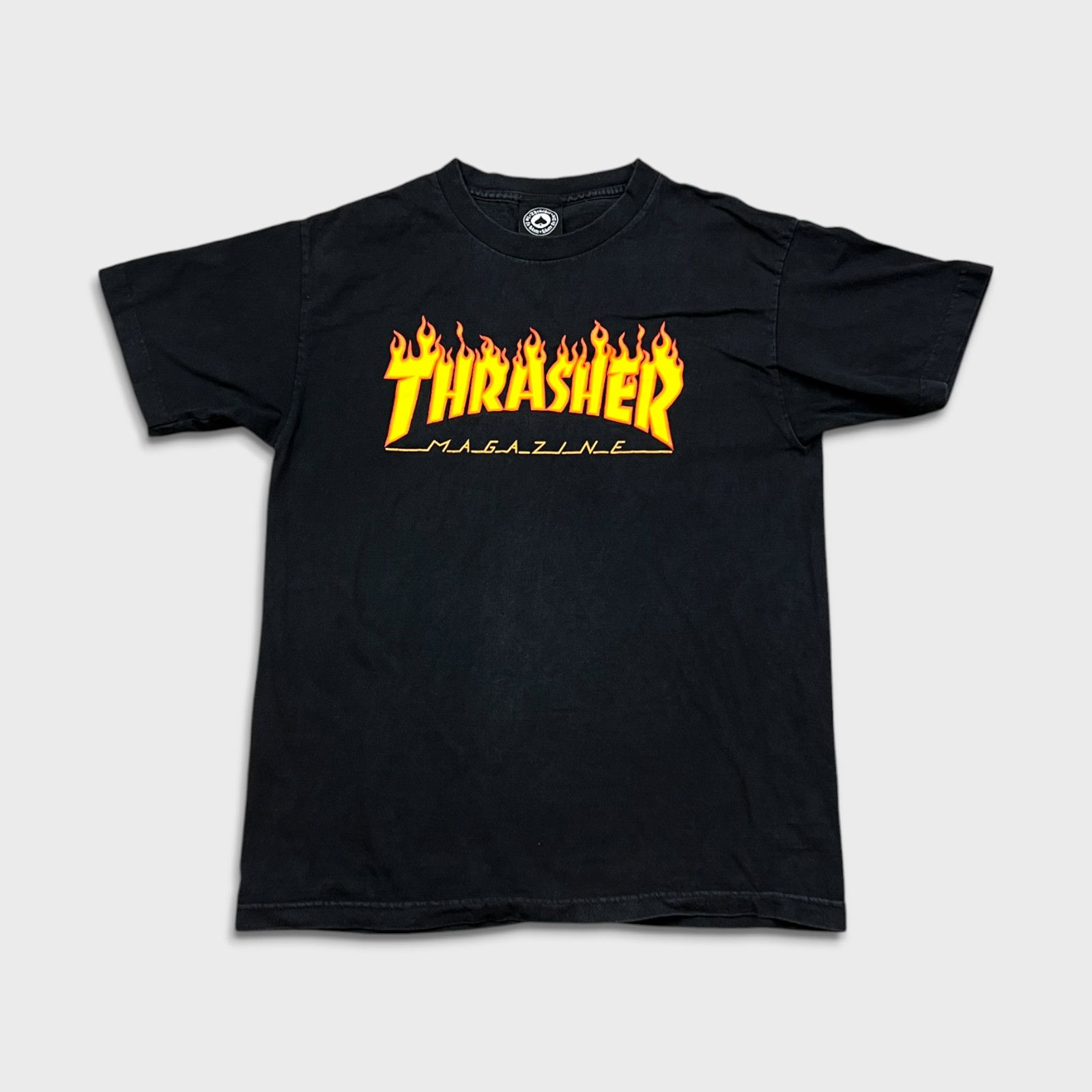 Thrasher × Vintage Thrasher Magazine T Shirt Medium Black Skateboard Flame Tee Size US M / EU 48-50 / 2 - 1 Thumbnail