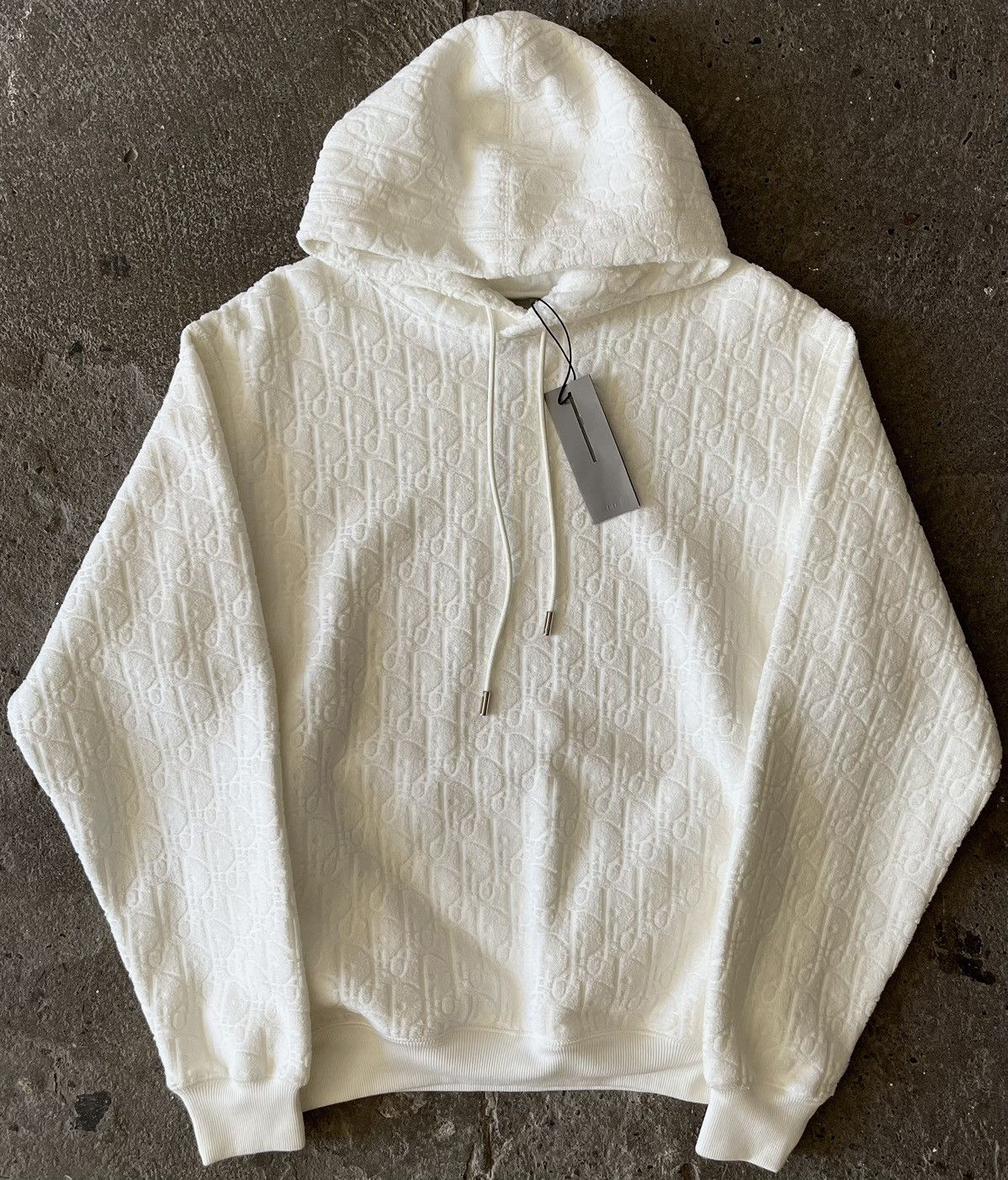 Dior Dior SS23 Oblique Terry Jacquard Oversized Hoodie Grailed