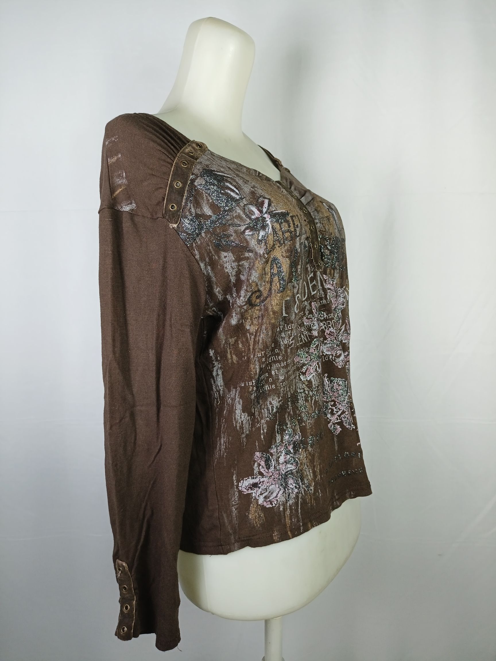 Japanese Brand Japanes Women's Studded Long Sleeve TShirt If6was9 LGB style Size XL / US 12-14 / IT 48-50 - 6 Thumbnail