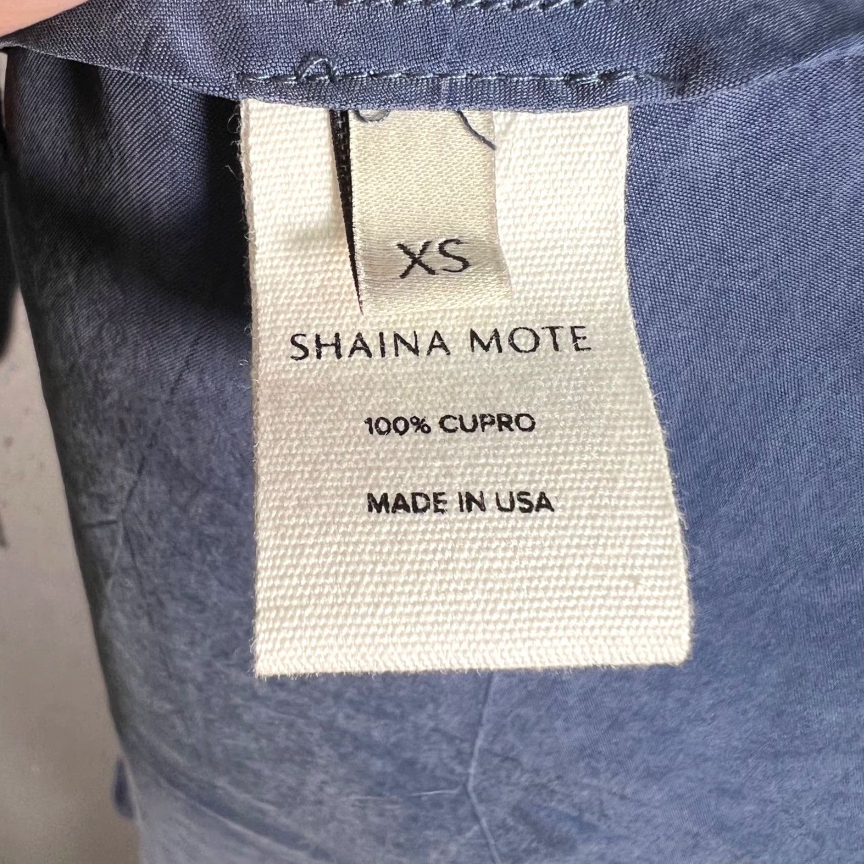 Shaina Mote Shaina Mote Womens Dress XS Blue Cupro Wrap Midi NEW Size XS / US 0-2 / IT 36-38 - 4 Thumbnail