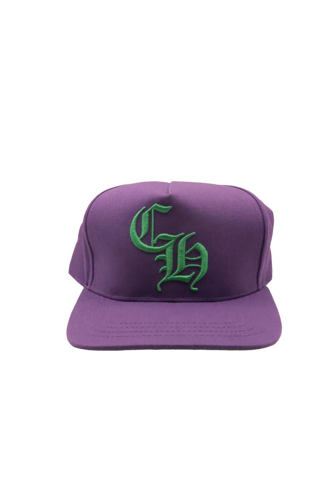 Chrome Hearts CH Logo Purple Green Baseball Hat Size ONE SIZE - 1 Thumbnail