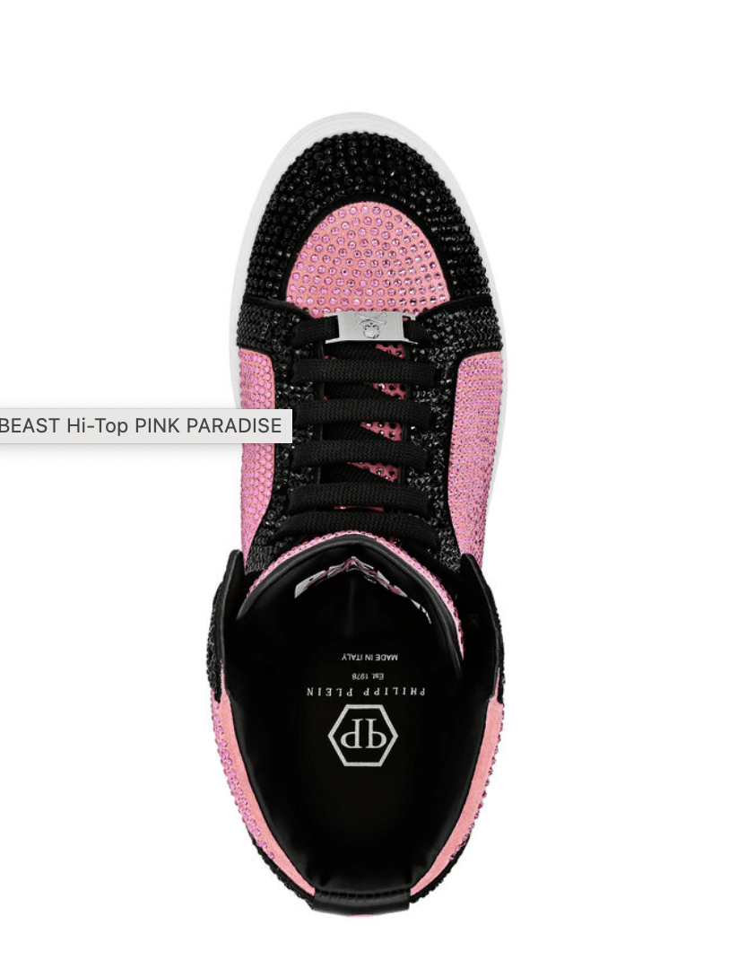 Philipp Plein Phillip Plien Money Beast Hi-Top Pink Paradise Size US 7 / IT 37 - 2 Thumbnail
