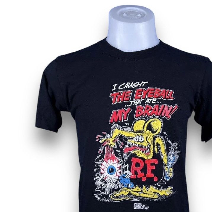 Powell Peralta × Vintage Rat Fink 90s Moon Eyes Big Daddy Ed Roth Vintage 90s T-Shirt Size US S / EU 44-46 / 1 - 1 Thumbnail