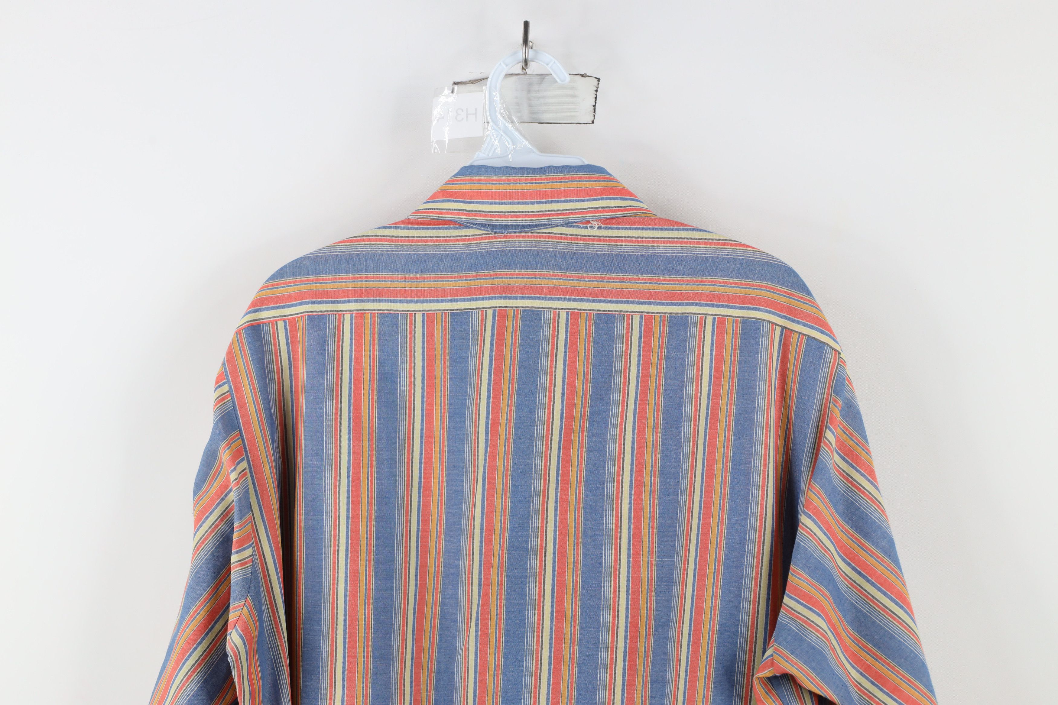 Vintage Vintage 70s Streetwear Rainbow Striped Button Shirt USA Size US M / EU 48-50 / 2 - 13 Thumbnail