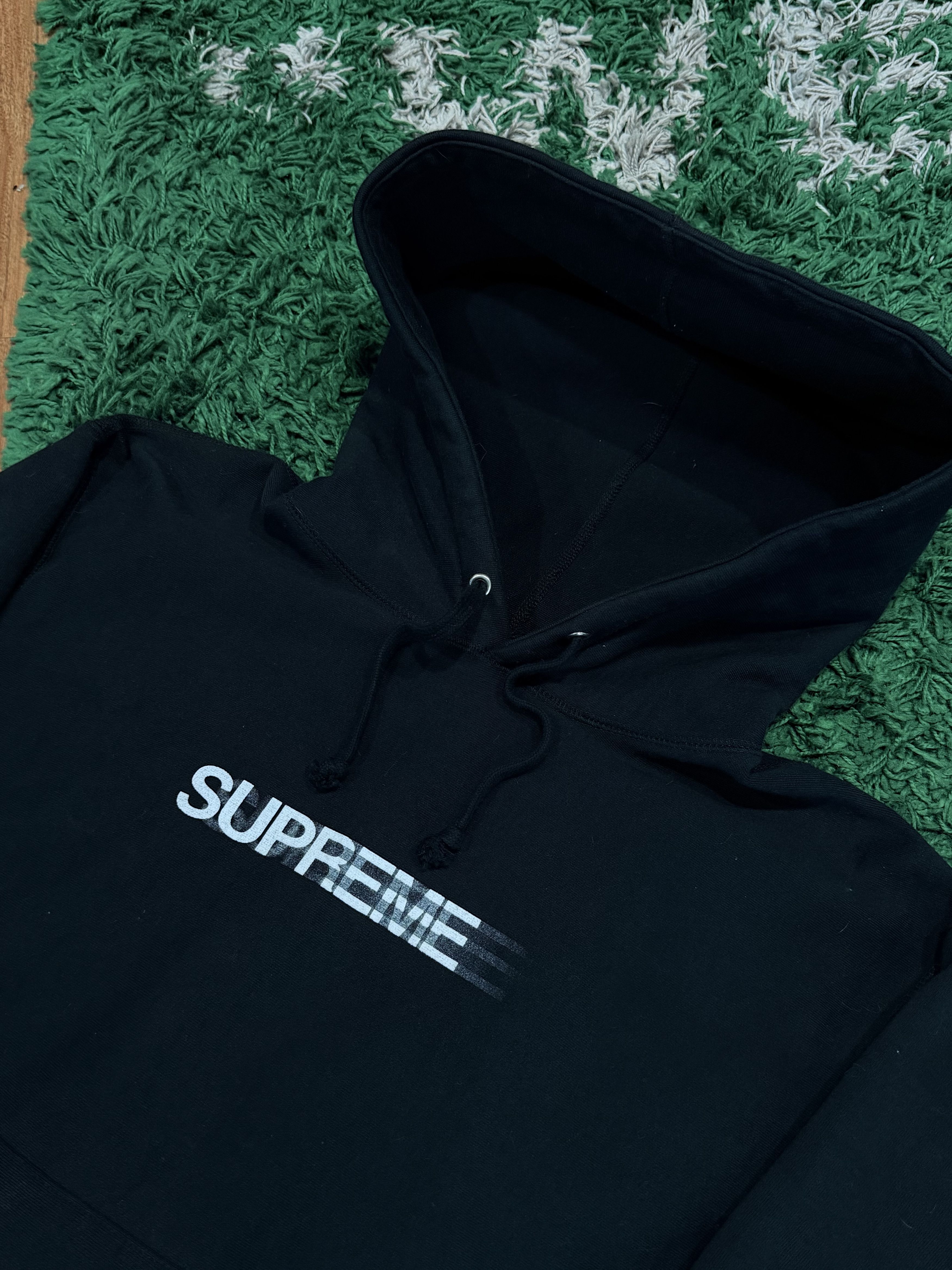 Supreme SUPREME - Black Motion Logo Hoodie - Small - Size US S / EU 44-46 / 1 - 4 Thumbnail