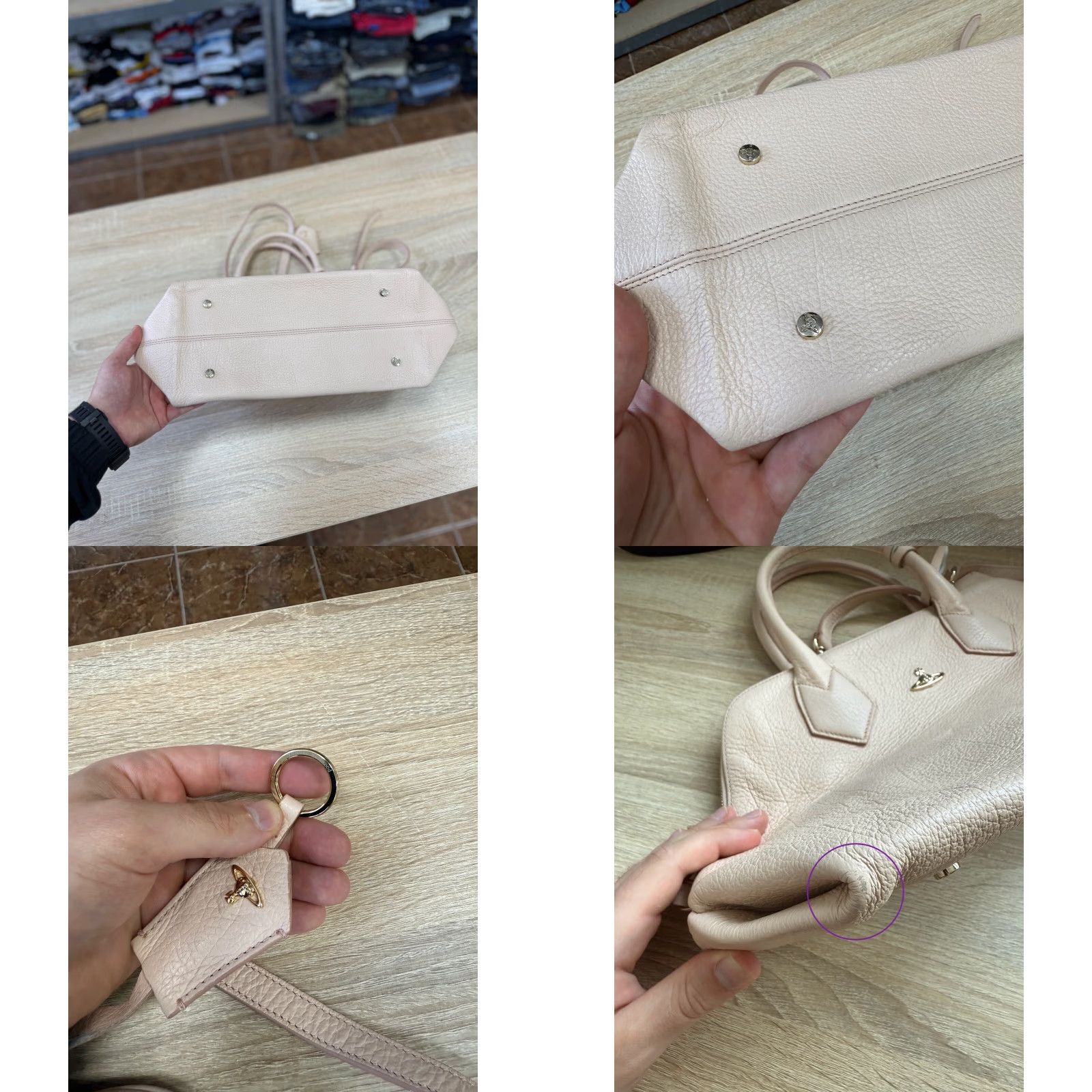 Vivienne Westwood Vivienne Westwood Balmoral Grain Leather Pink Bag Womens Bag Pink FVINTAGE Size ONE SIZE - 8 Thumbnail