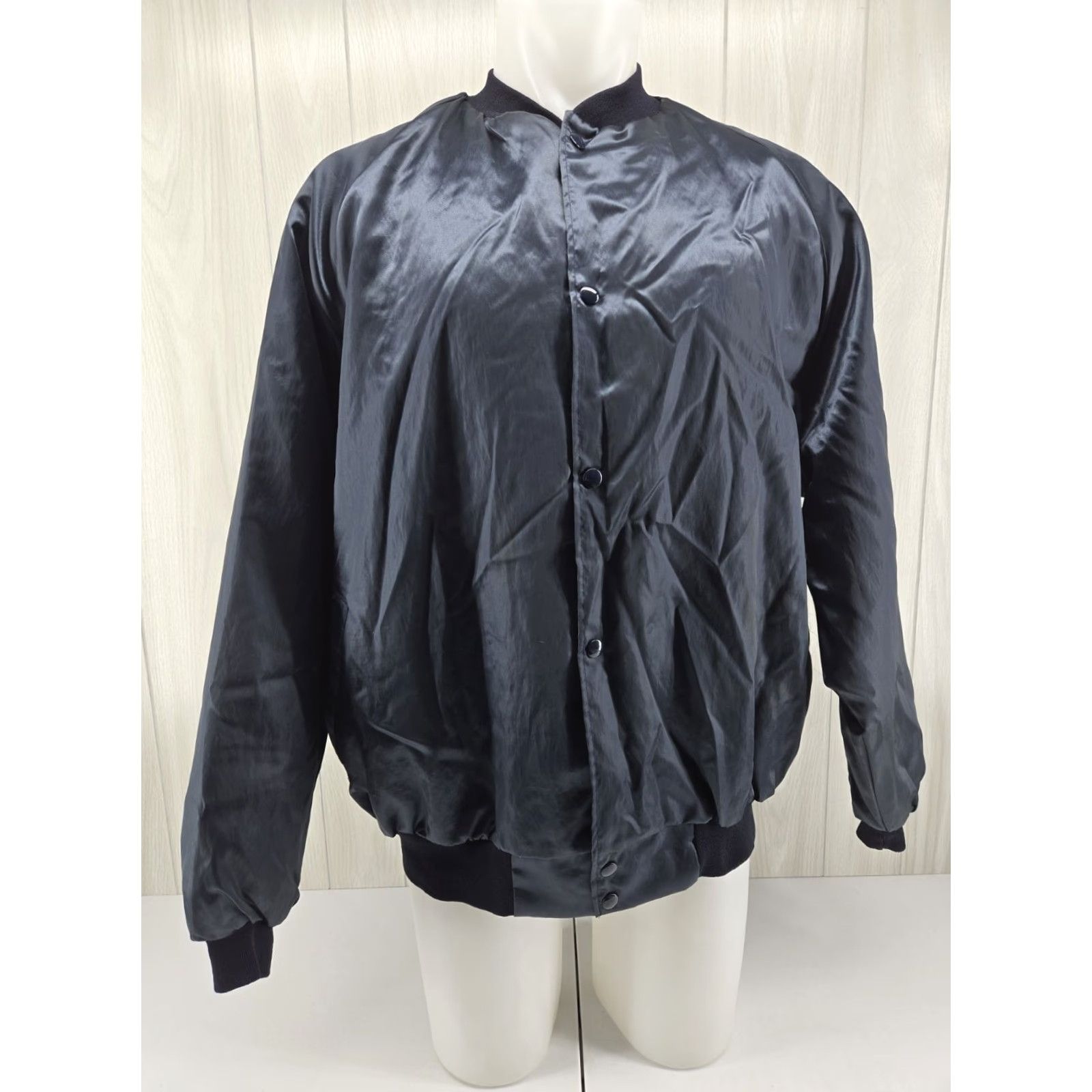 Vintage VINTAGE UAW Satin Jacket Local 1413 Huntsville AL 2XL Blue Embroidered Logo Westark Bomber Jacket Mens Size US XXL / EU 58 / 5 - 2 Thumbnail