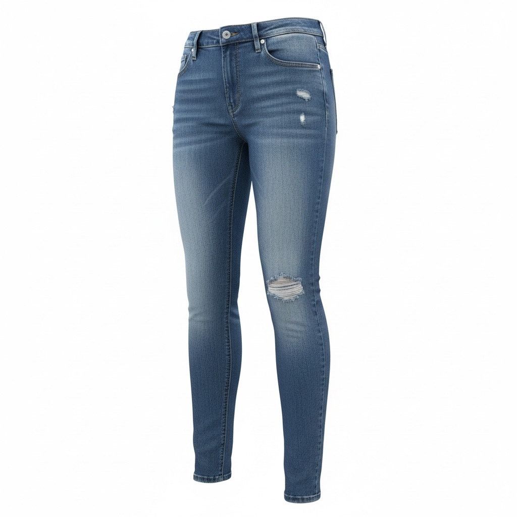 Express Express Jeans Women’s 4R Legging Mid Rise Distressed Skinny Size 27" / US 4 / IT 40 - 1 Thumbnail