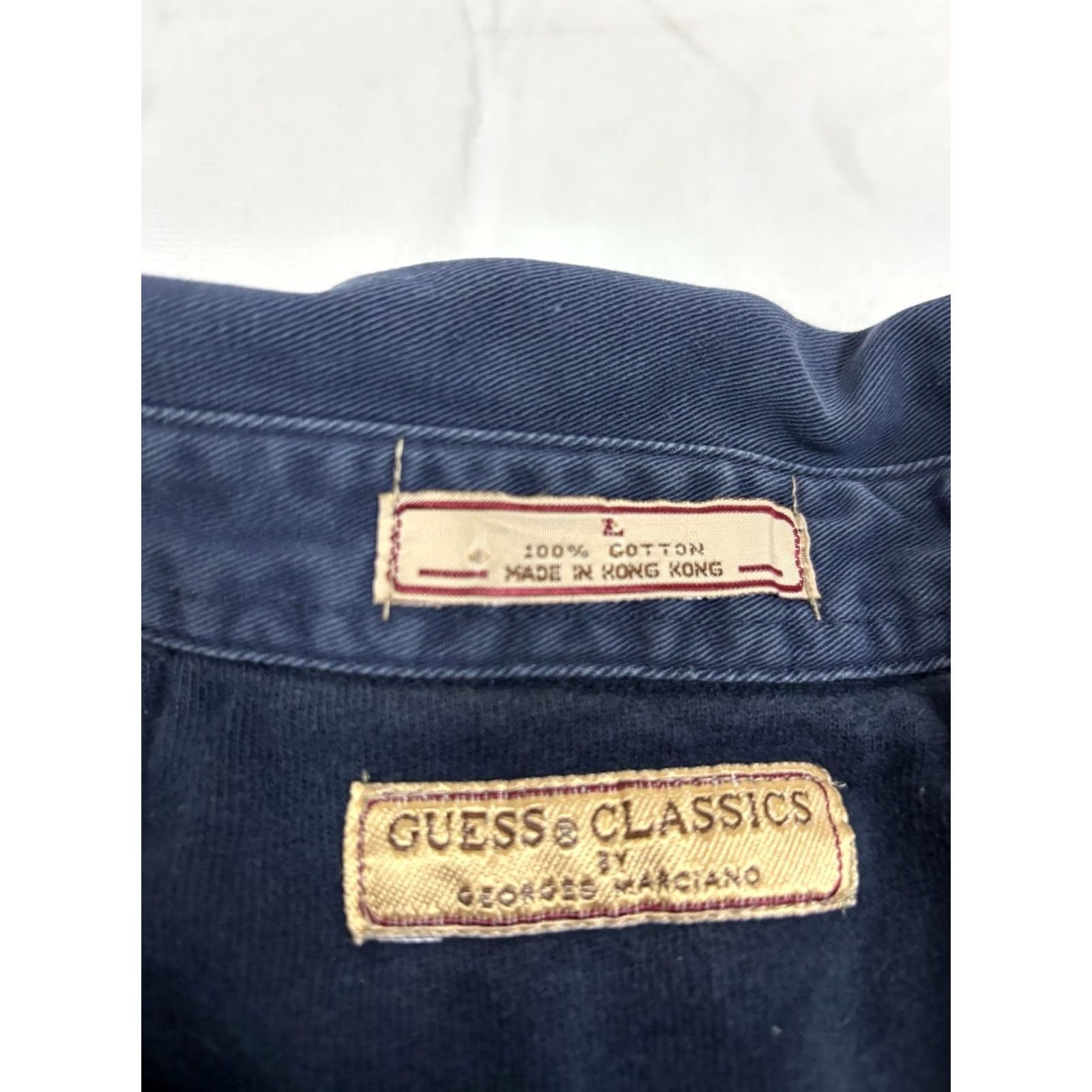 Guess VINTAGE GUESS Classics by Georges Marciano LS Polo Striped 3/4 Shirt Large Green Men Shirt 80s Streetwear Mens Size US L / EU 52-54 / 3 - 3 Thumbnail