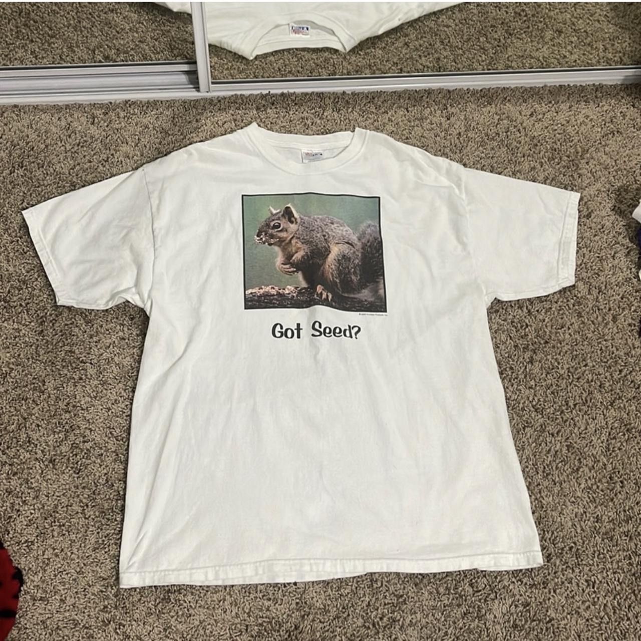 Hanes × Vintage Vintage Squirrel Graphic Tee Size US XL / EU 56 / 4 - 1 Thumbnail