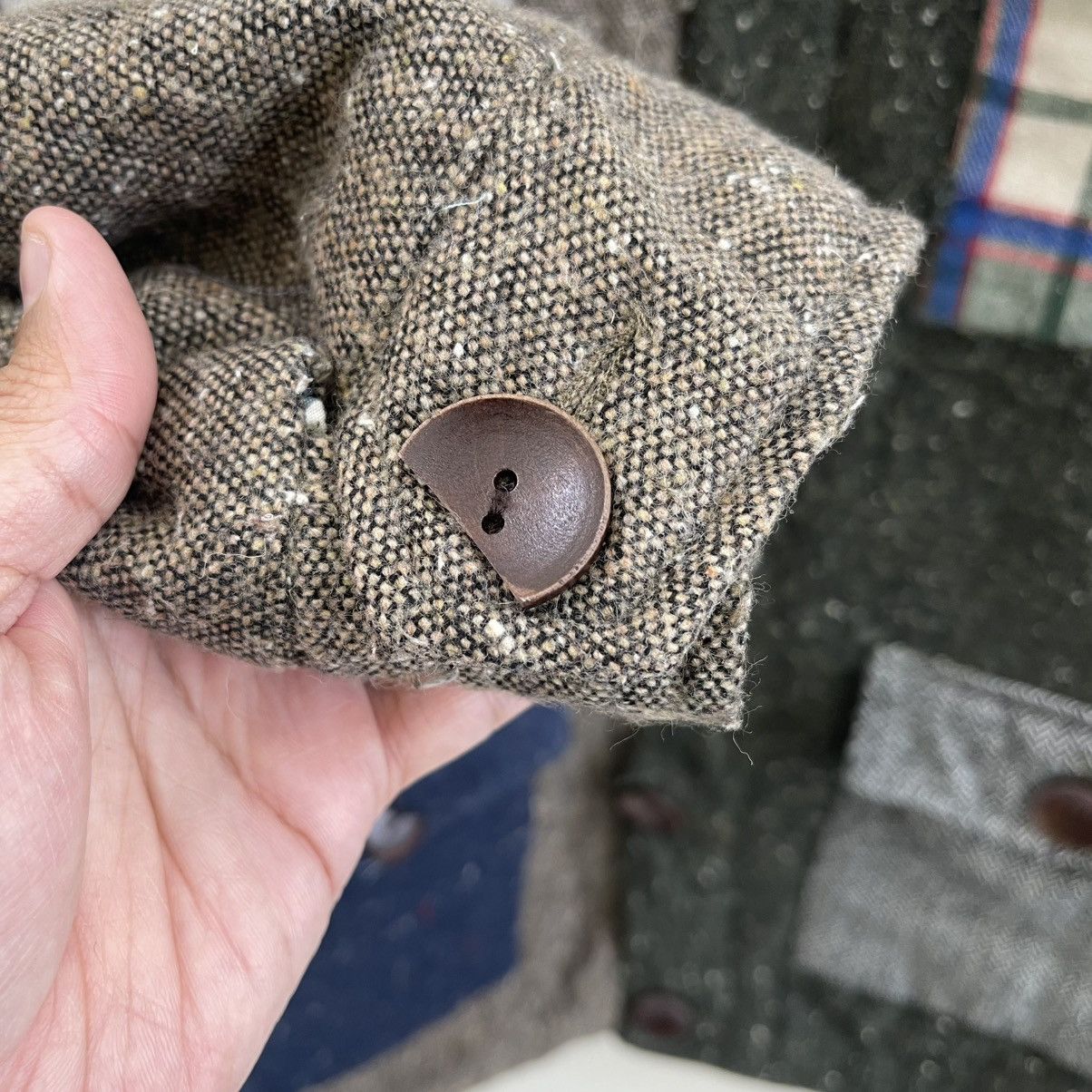 Japanese Brand Vintage Patchwork Wool Button Jacket Size US S / EU 44-46 / 1 - 9 Thumbnail