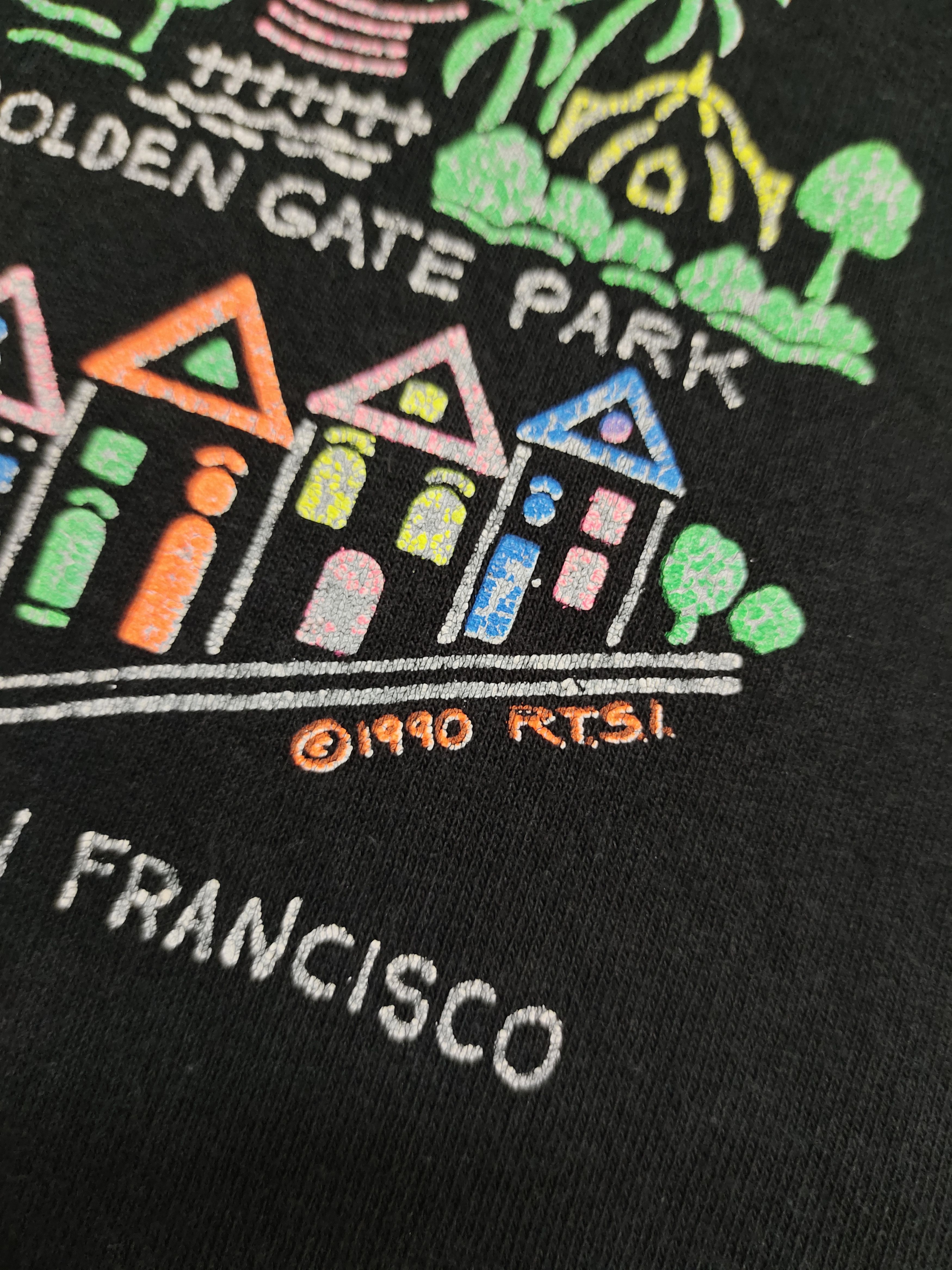 American Edition Vintage 90's San Francisco Iconic History Place Art T-Shirt Size US L / EU 52-54 / 3 - 4 Thumbnail