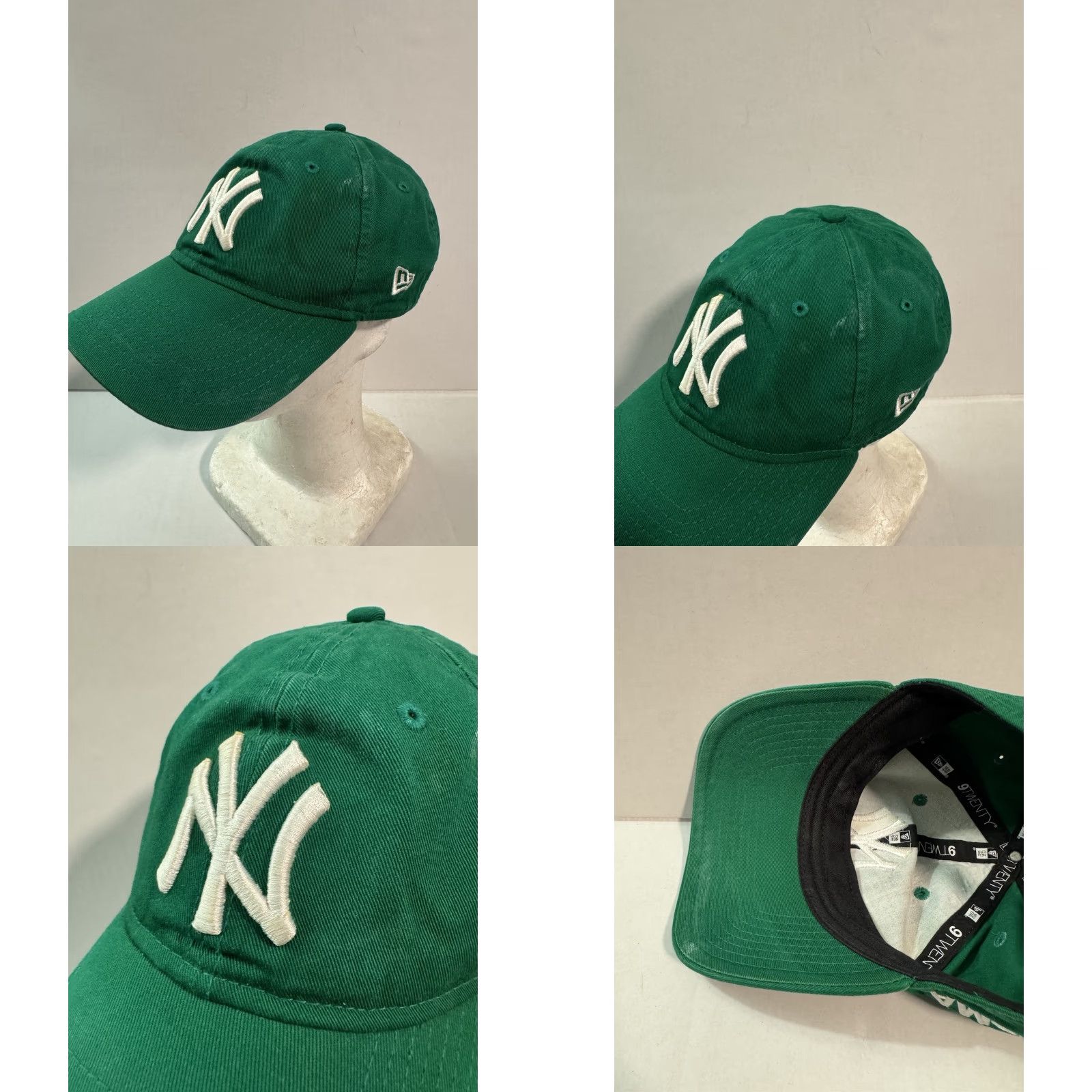 New Era VINTAGE New Era NY Yankees Hat 9Twenty Green OH Museum StrapBack ALD Cap Baseball Mens One Size Green Art Captain/Theme? Size ONE SIZE - 8 Thumbnail