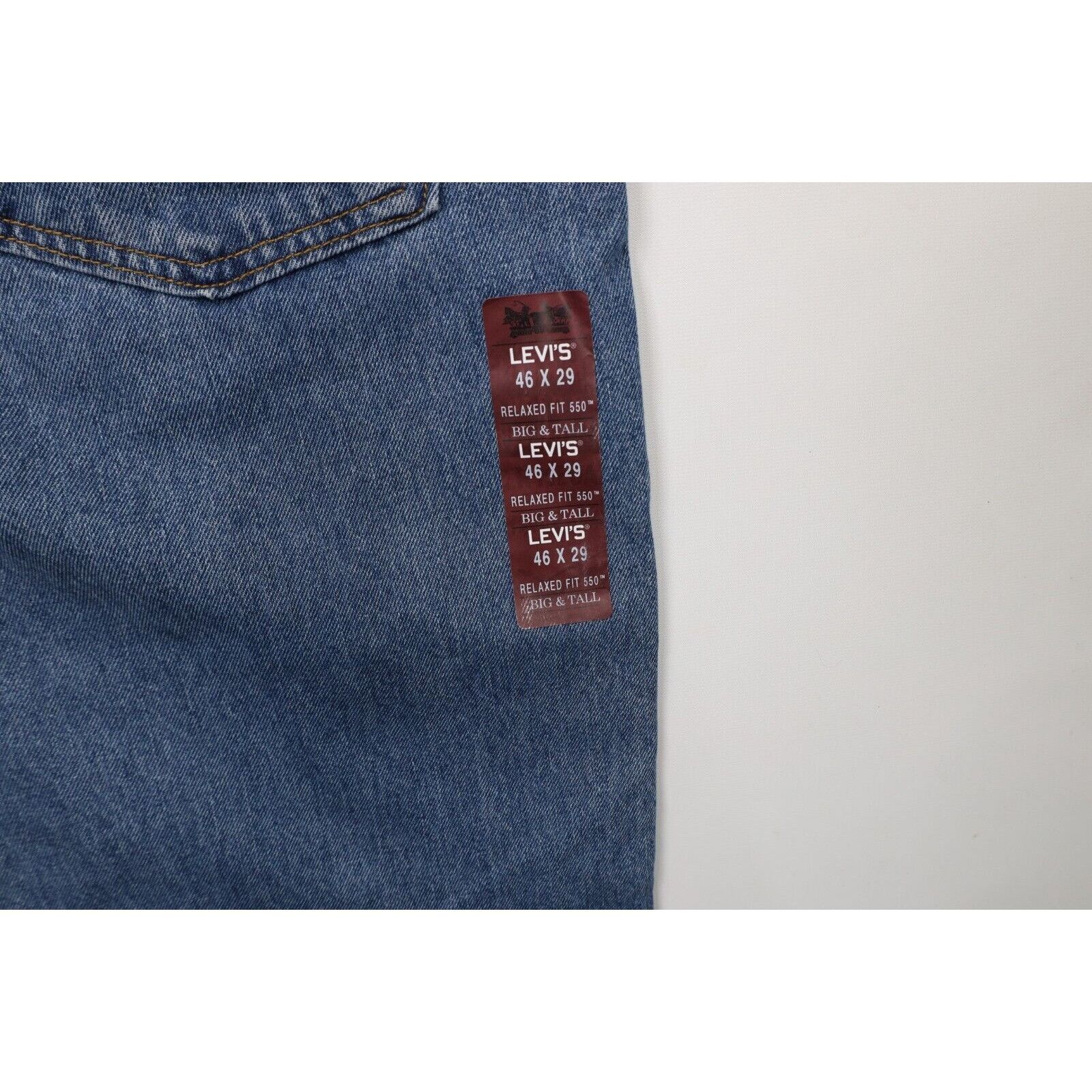Levi's × Vintage Deadstock Vintage Y2K Levis 550 Relaxed Fit Denim Jeans Size US 44 / EU 60 - 15 Thumbnail