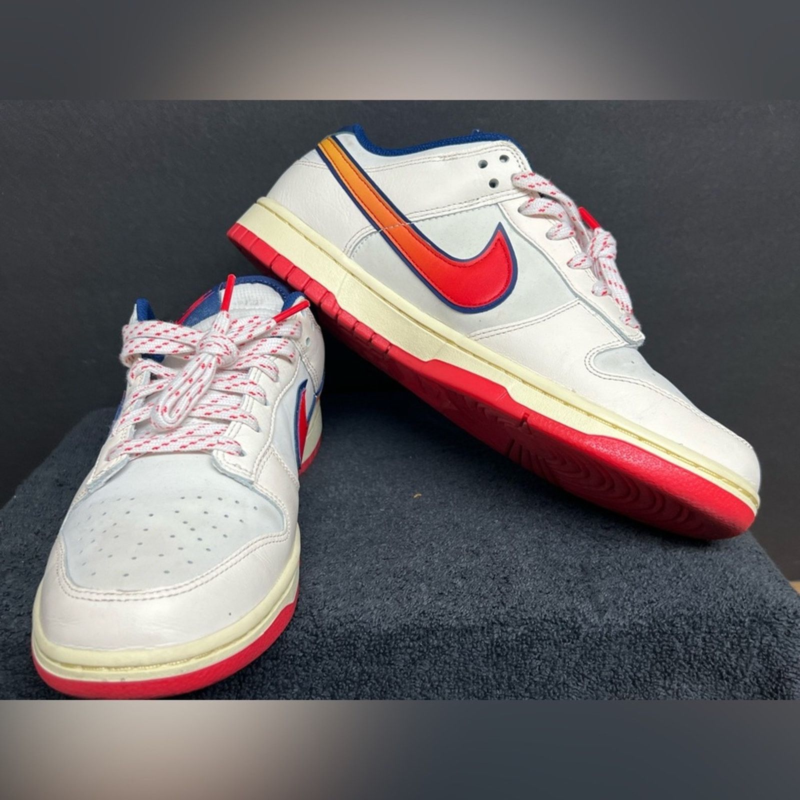 Nike Nike Dunk Low SE Retro Lettering Pale Ivory Crimson Sail Size US 10 / EU 43 - 3 Thumbnail