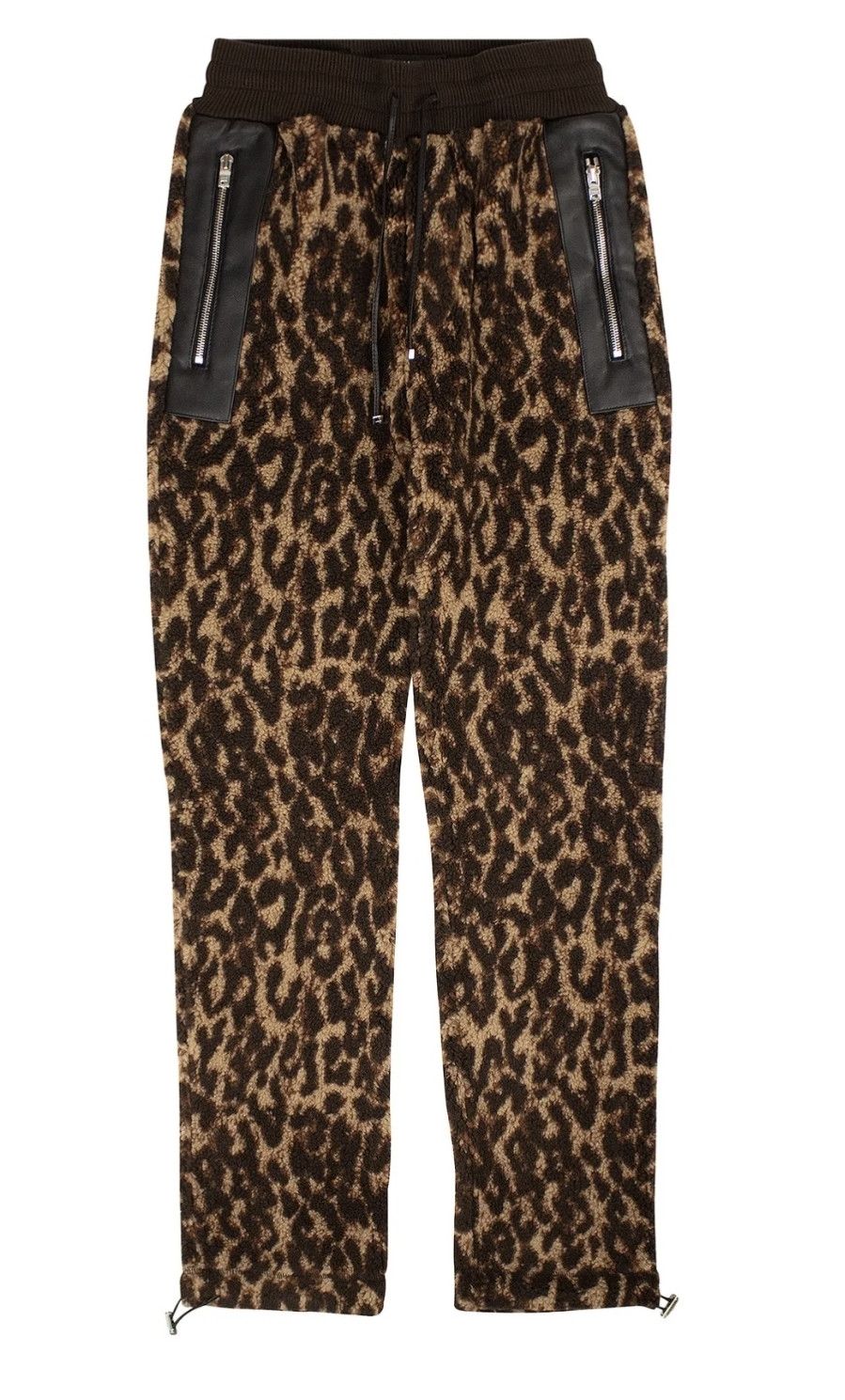 Amiri Leooard Print Fleece Pants Size Medium M