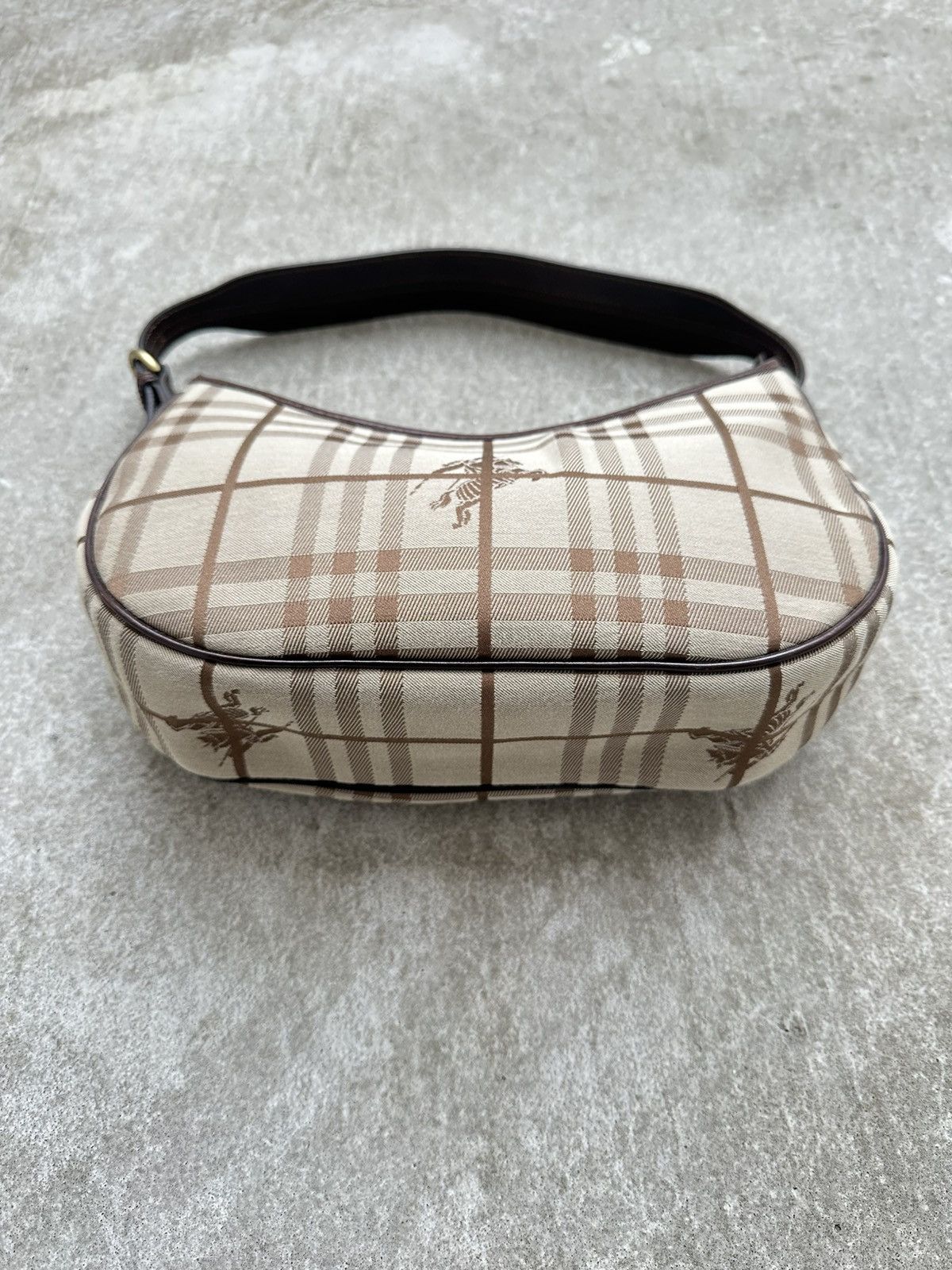 Burberry Burberry London Baguette Haymarket Check Hobo Hand Bag Size ONE SIZE - 11 Thumbnail