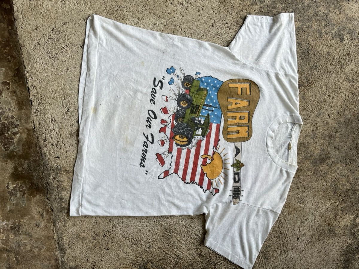 Vintage VINTAGE FARM AID 1985 Size US L / EU 52-54 / 3 - 4 Thumbnail