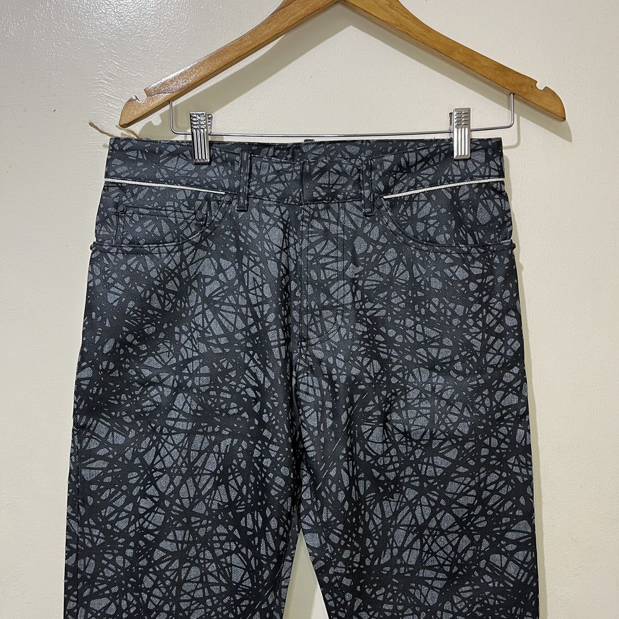 Balenciaga Balenciaga SS13 Scribble Denim Pants Size US 31 - 2 Thumbnail
