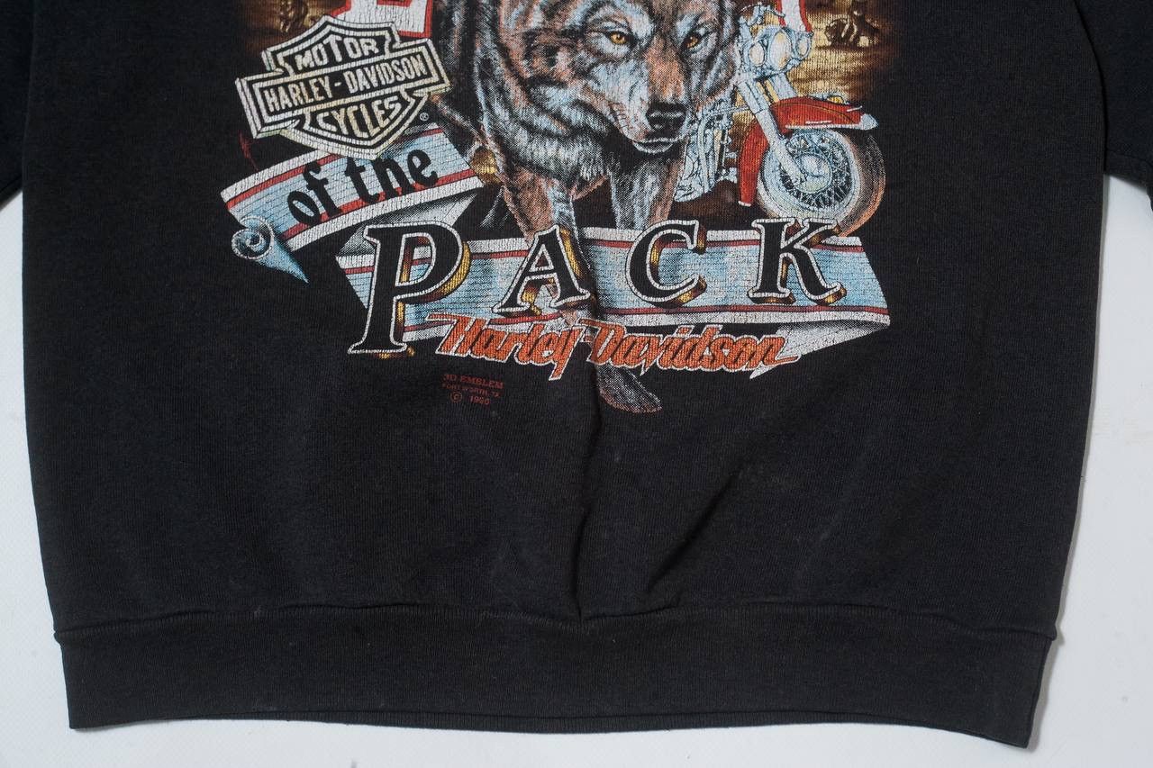 Harley Davidson Vintage 3d Emblem Sweatshirt Harley Davidson Crewneck 1990 Size US M / EU 48-50 / 2 - 2 Thumbnail