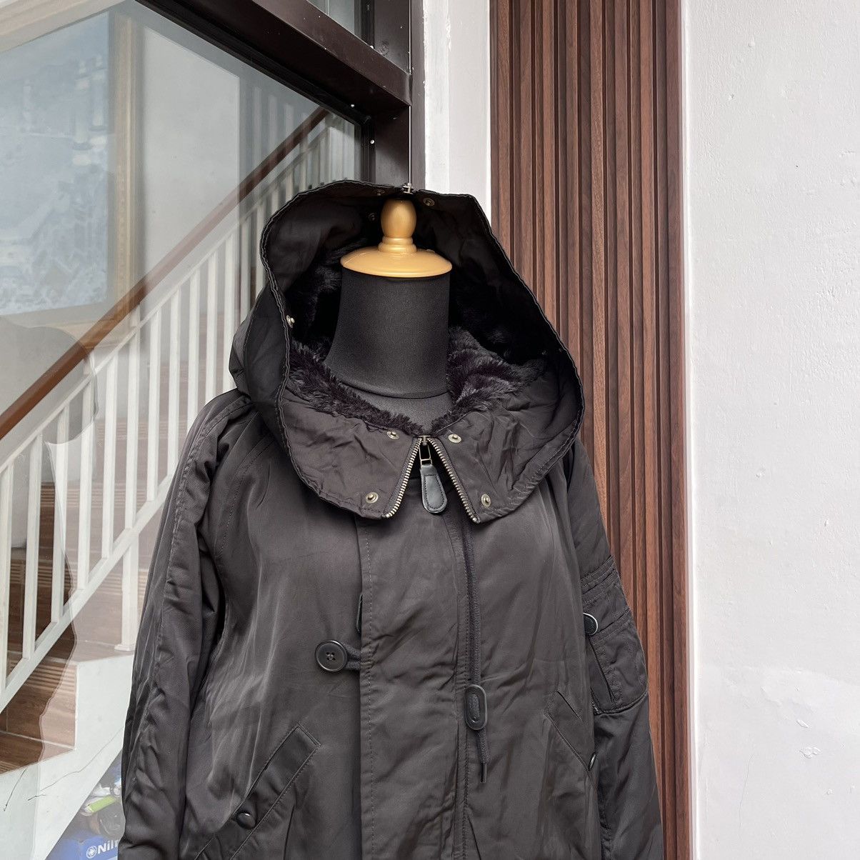 Japanese Brand Y2K Bomber Jacket Hooded by AZUL Size M / US 6-8 / IT 42-44 - 6 Thumbnail
