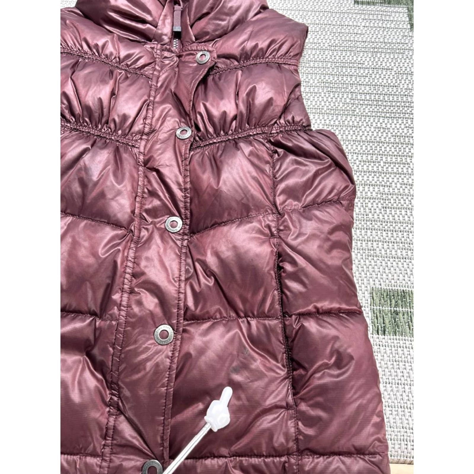 Prana Prana Milly Puffer Down Vest Women Small Red Quilted Insulated Lined Turtle Neck Vest Puffer Winter Fall Size S / US 4 / IT 40 - 5 Thumbnail