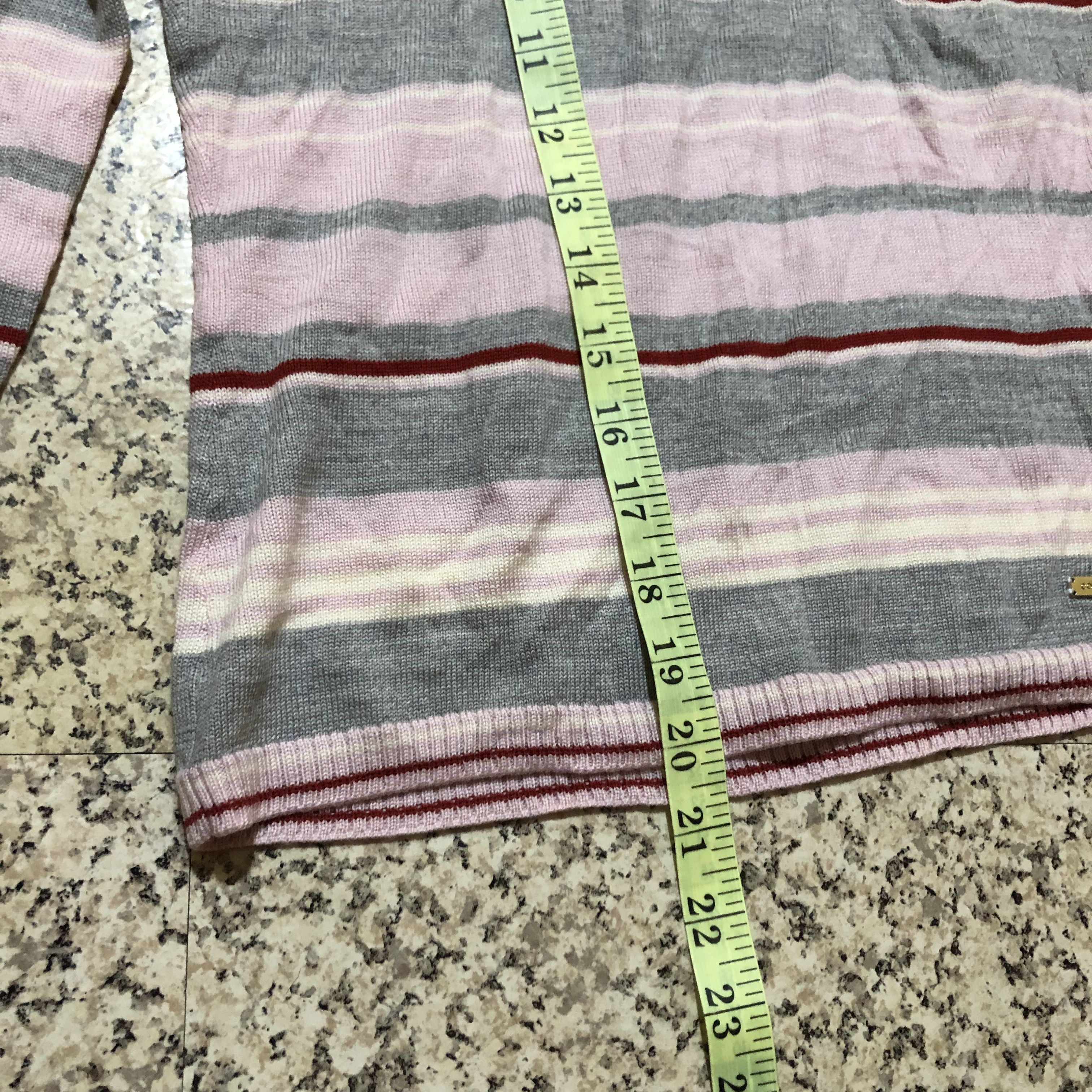 Courreges Vintage Courrèges Paris Striped Turtleneck Wool Knit Sweater Size S / US 4 / IT 40 - 19 Thumbnail