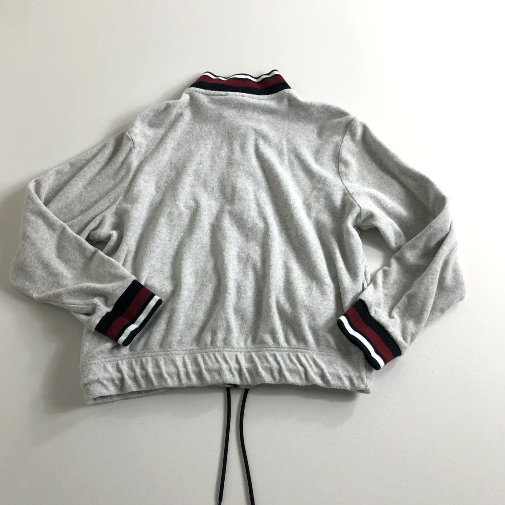 Nike Nike Classic Embroidered Swoosh Full Zip Gray SZ M Fleece Jacket Sweatshirt Y2K Womens Regular Jacket Size M / US 6-8 / IT 42-44 - 2 Thumbnail