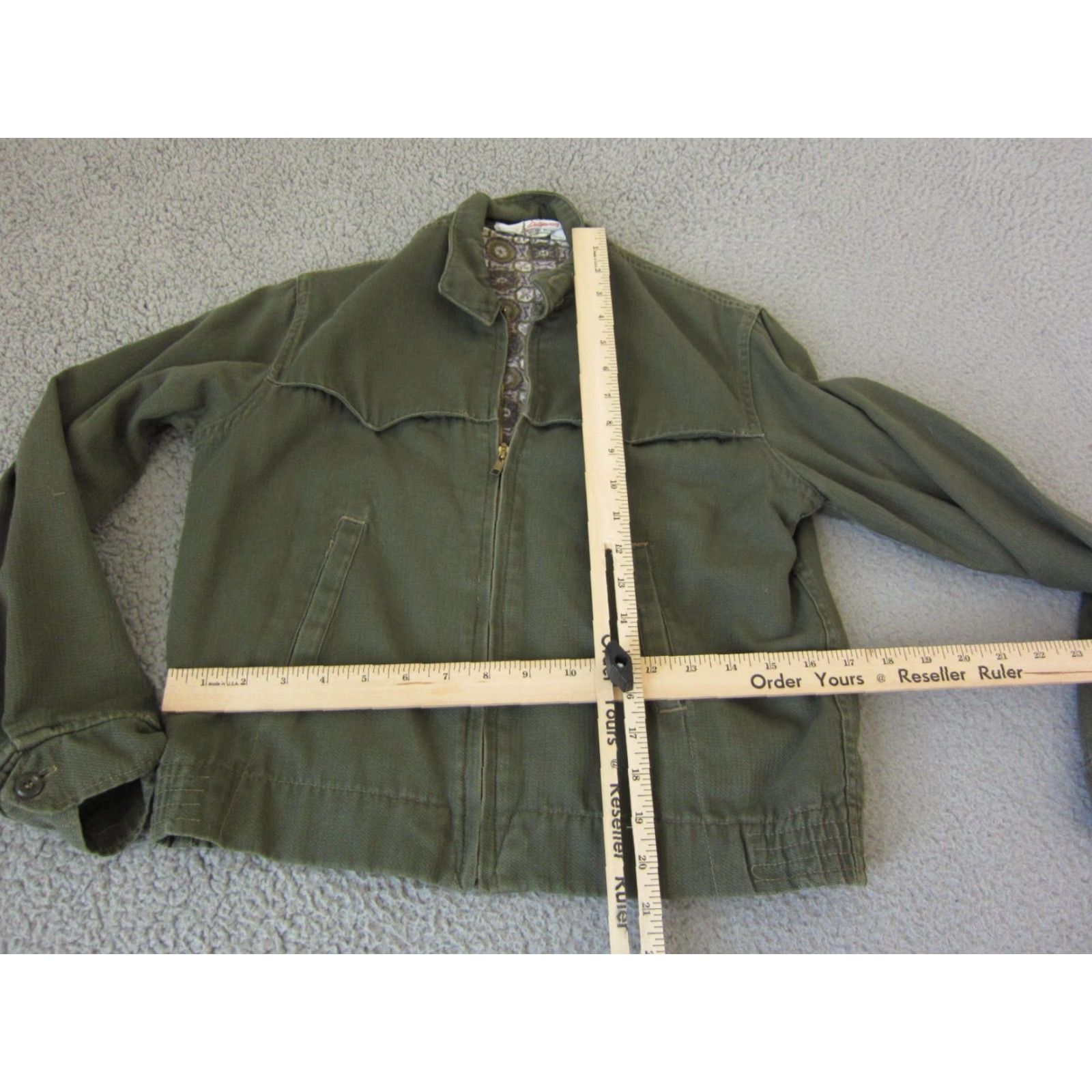 Vintage VINTAGE J. C. Penney Jacket Womens Large 16 Green Canvas Farmer Chose Full Zip Size XXL / US 16-18 / IT 52-54 - 7 Thumbnail
